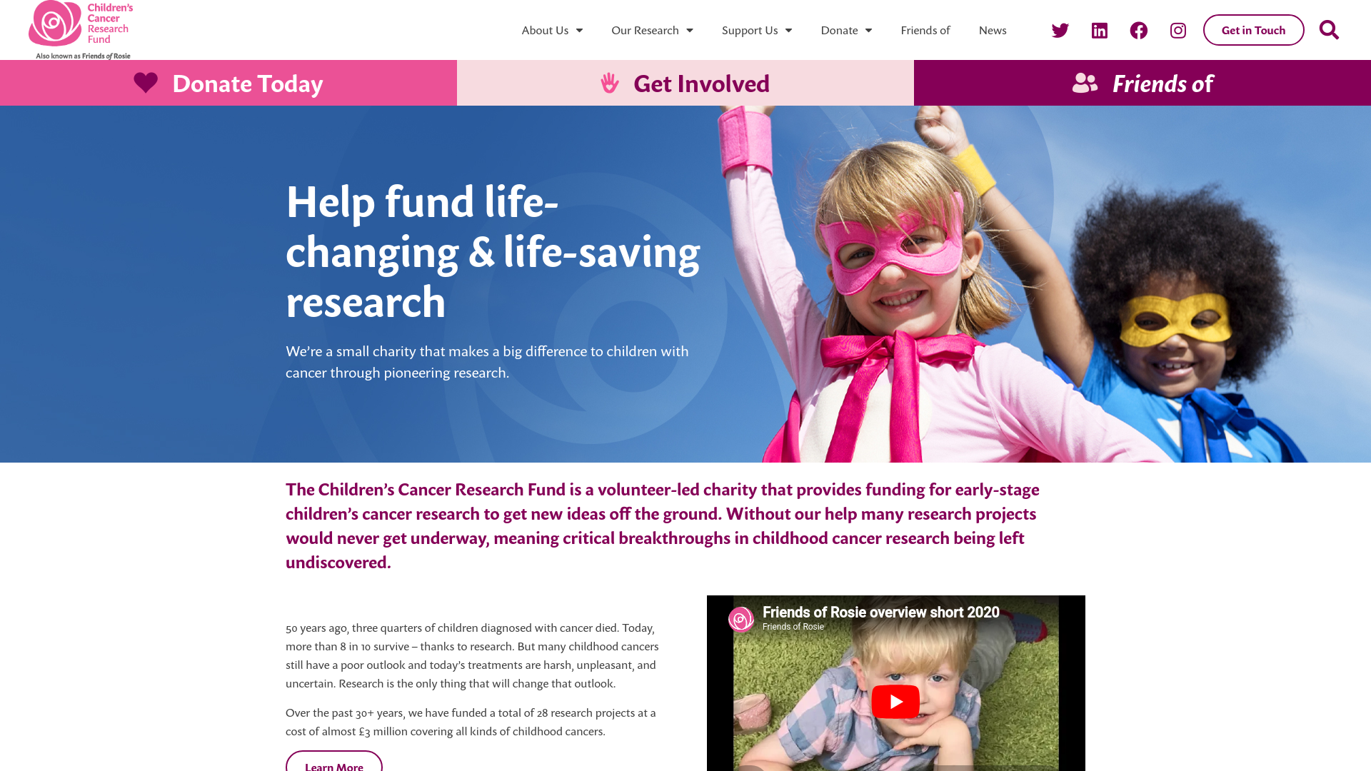Website screenshot
