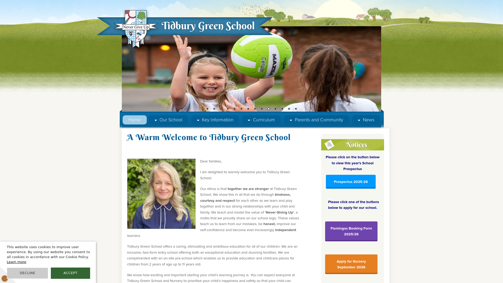 Website screenshot