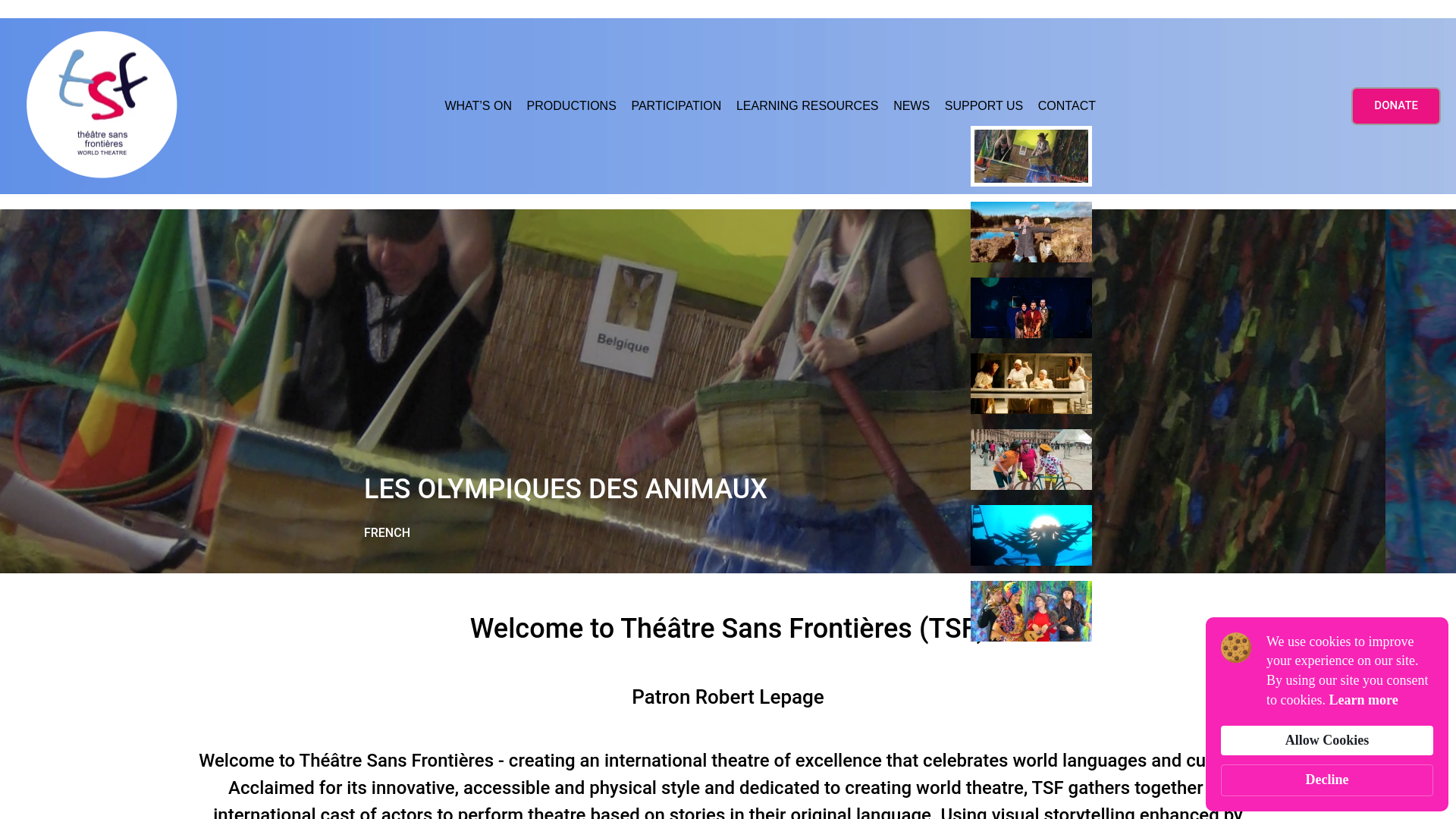 Website screenshot