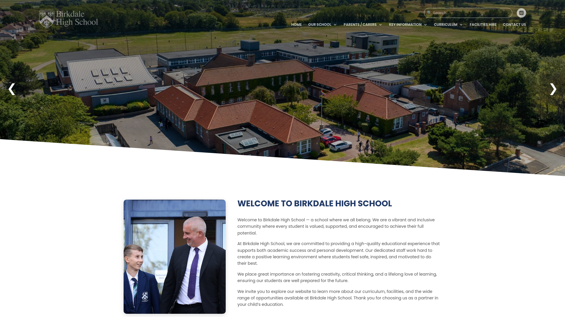 Website screenshot