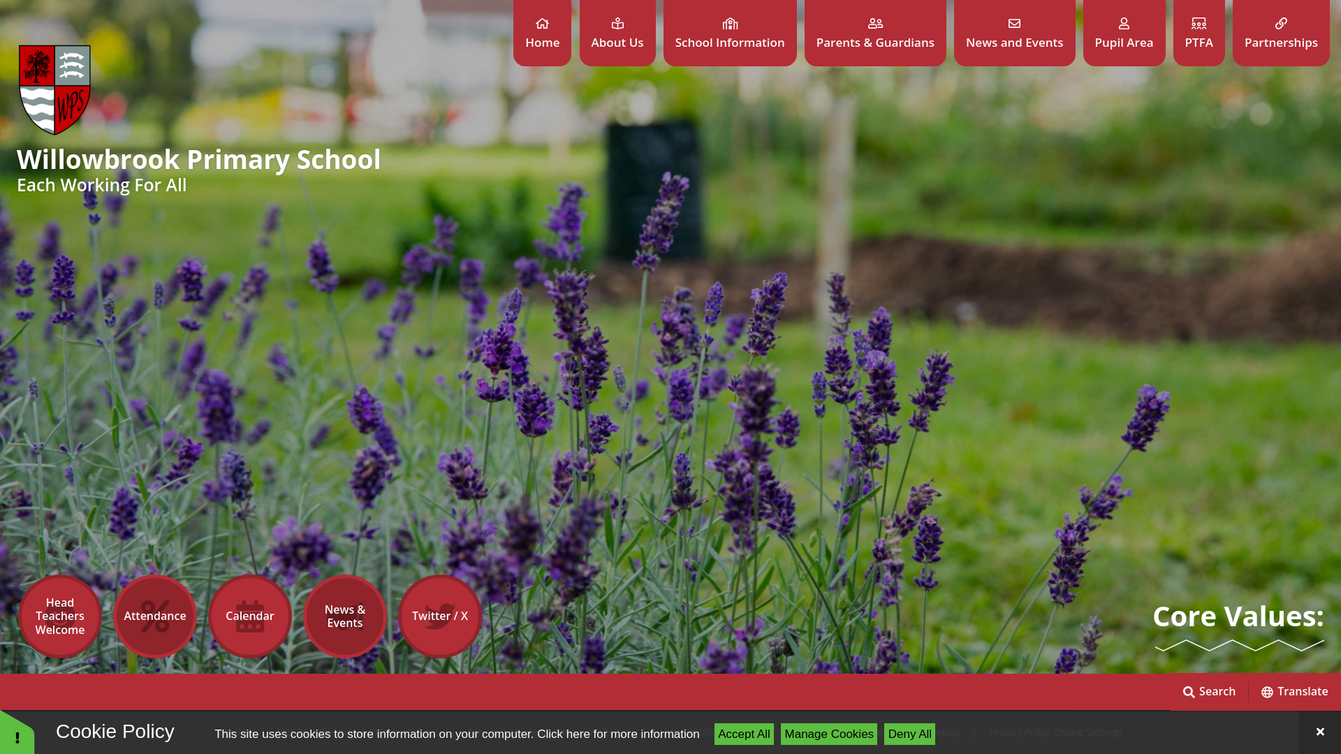 Website screenshot