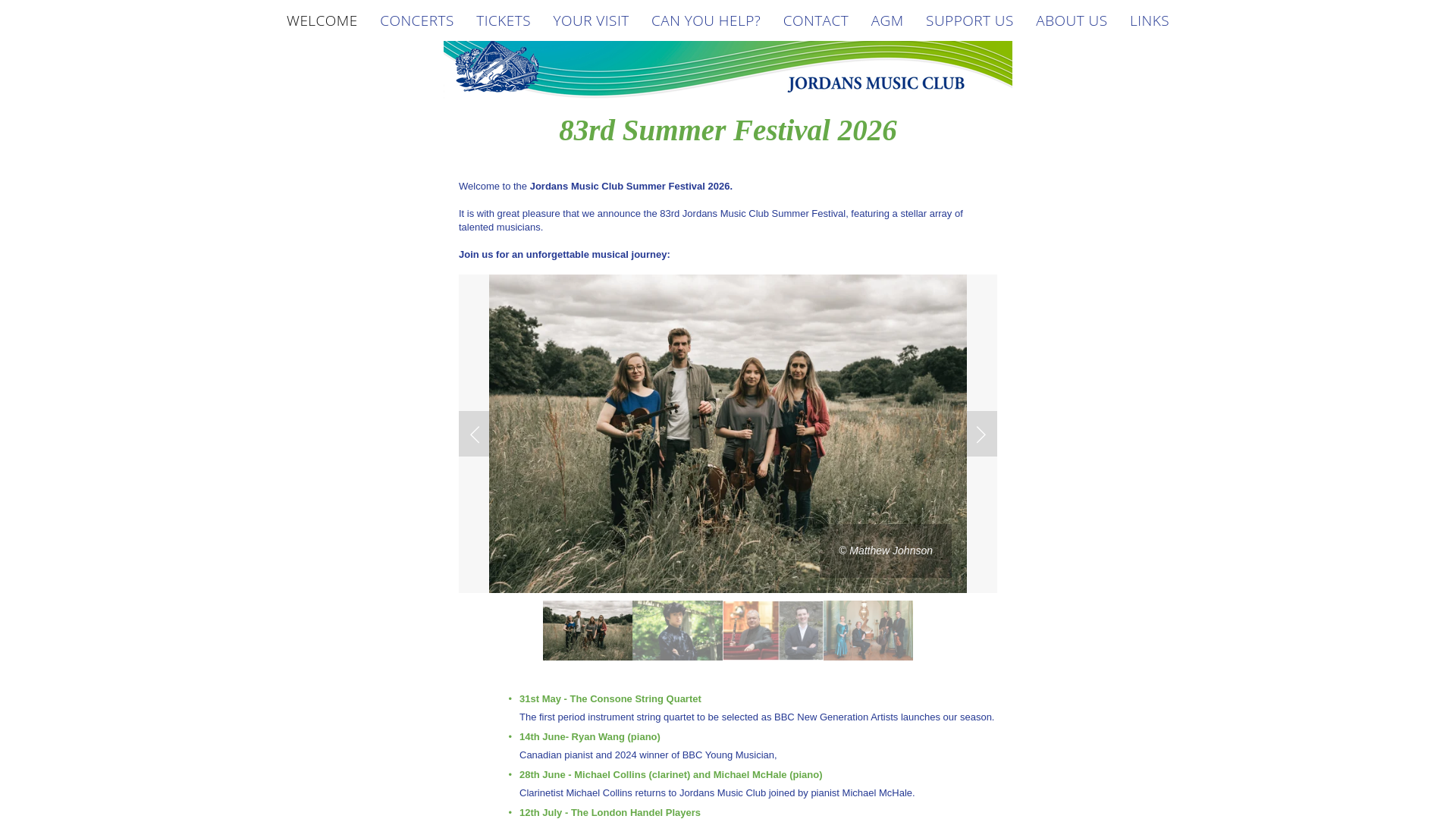 Website screenshot
