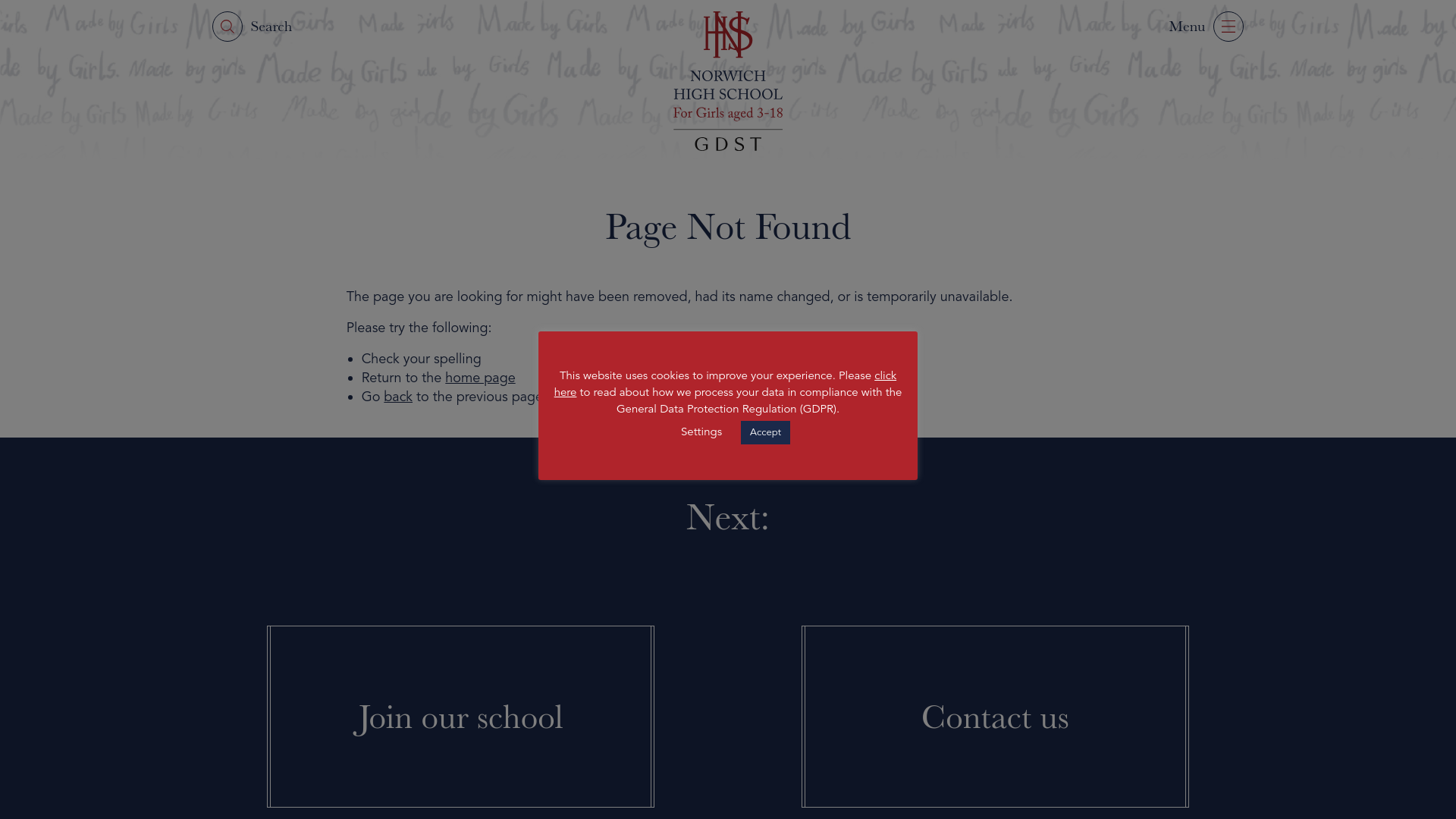 Website screenshot