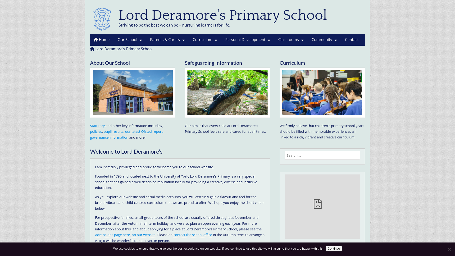 Website screenshot