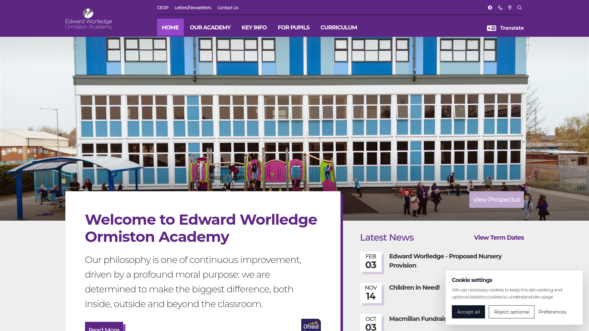 Website screenshot