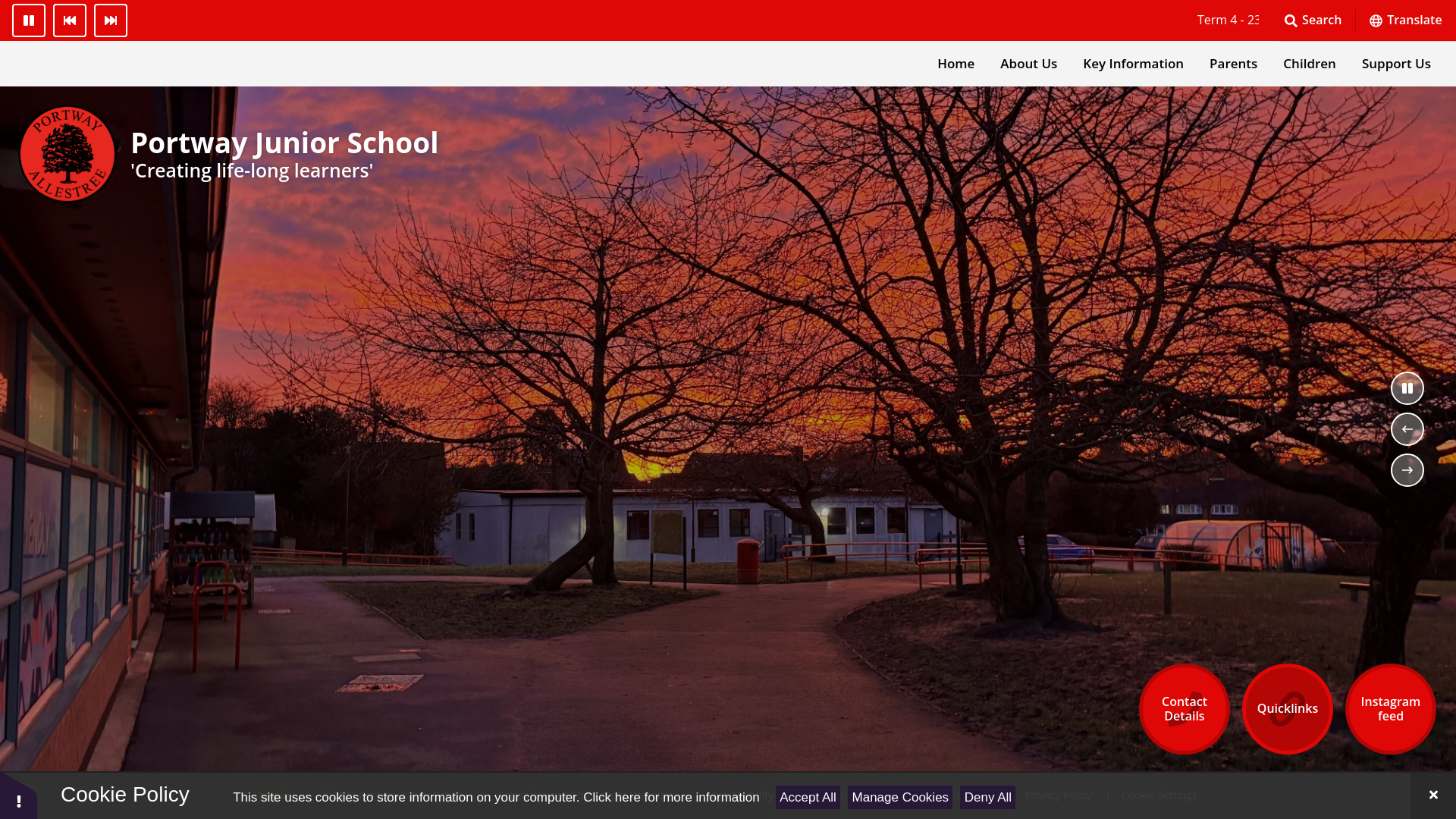 Website screenshot
