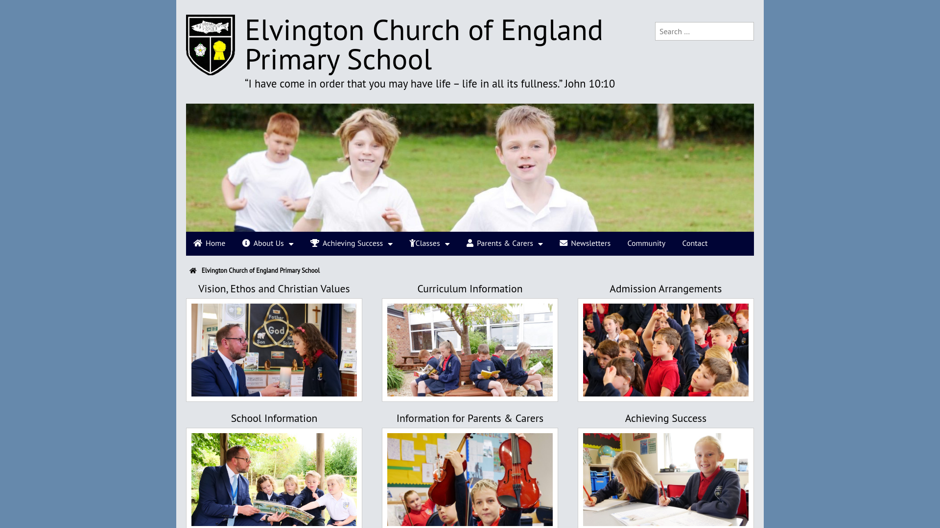 Website screenshot