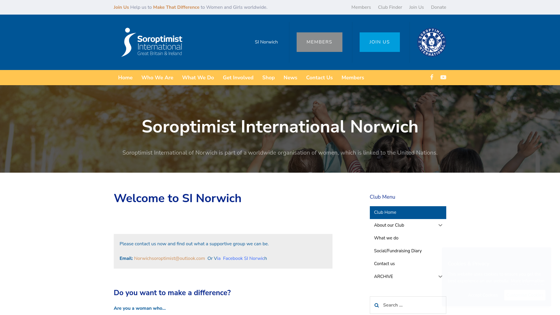 Website screenshot