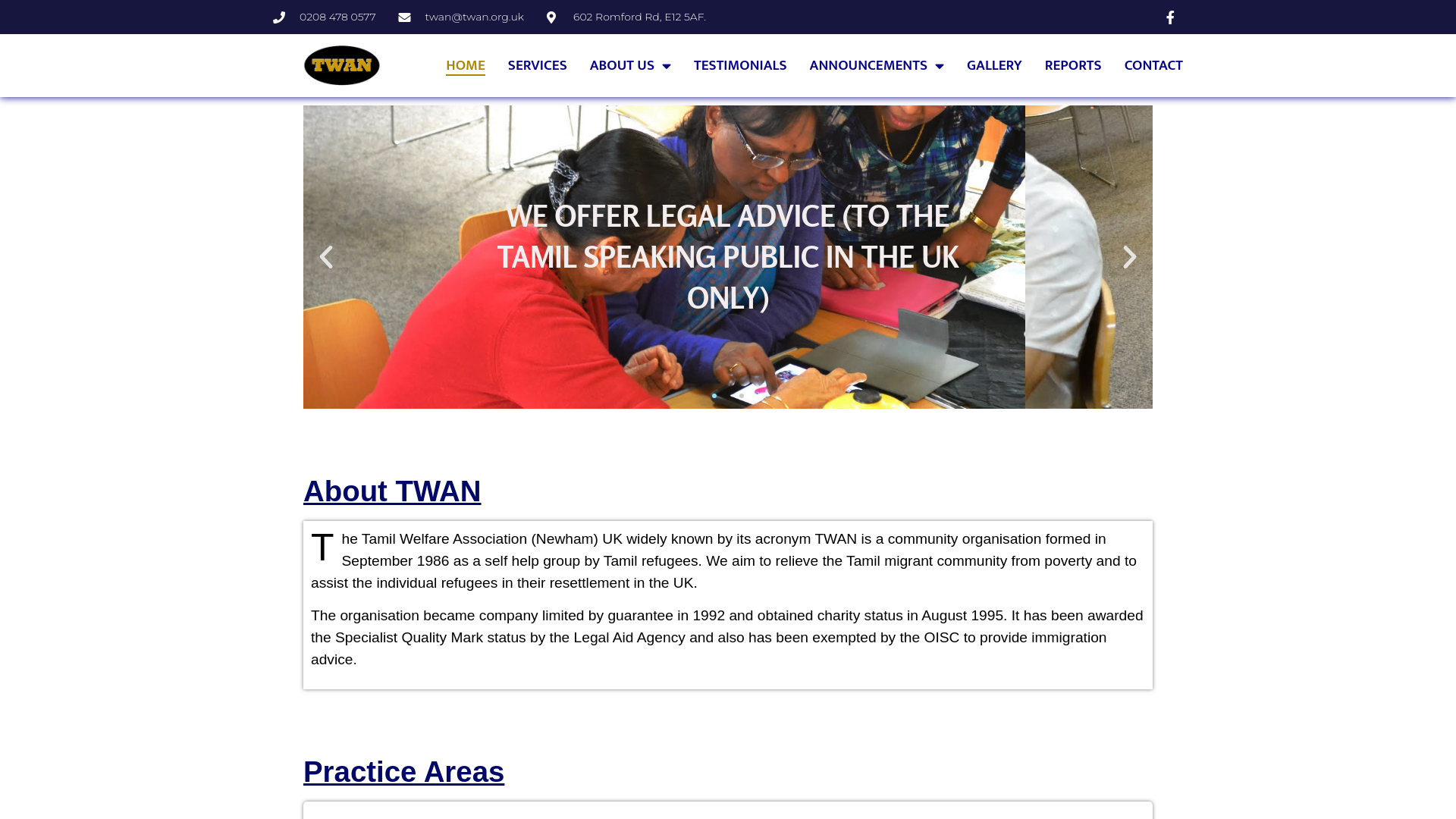 Website screenshot