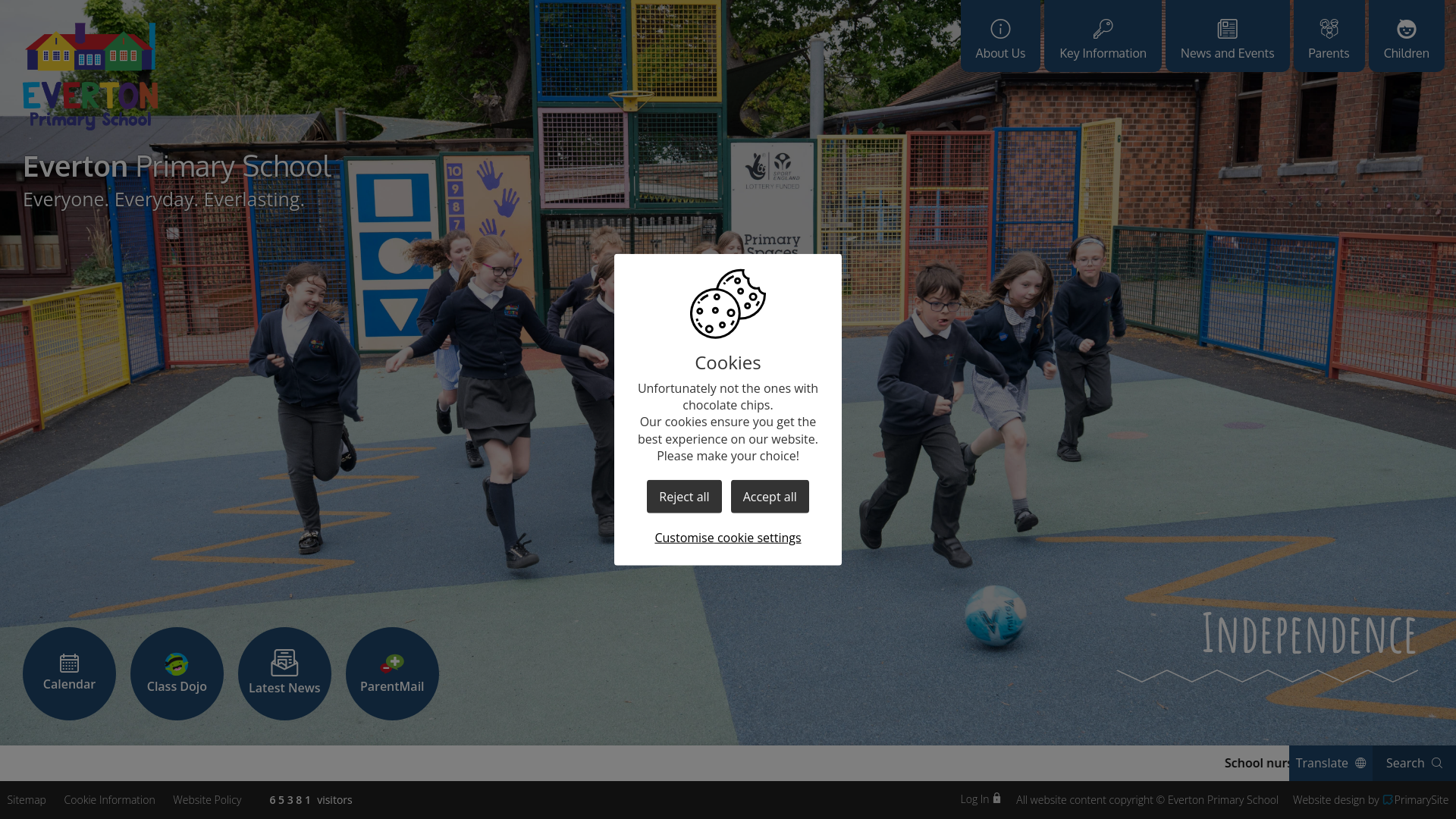 Website screenshot