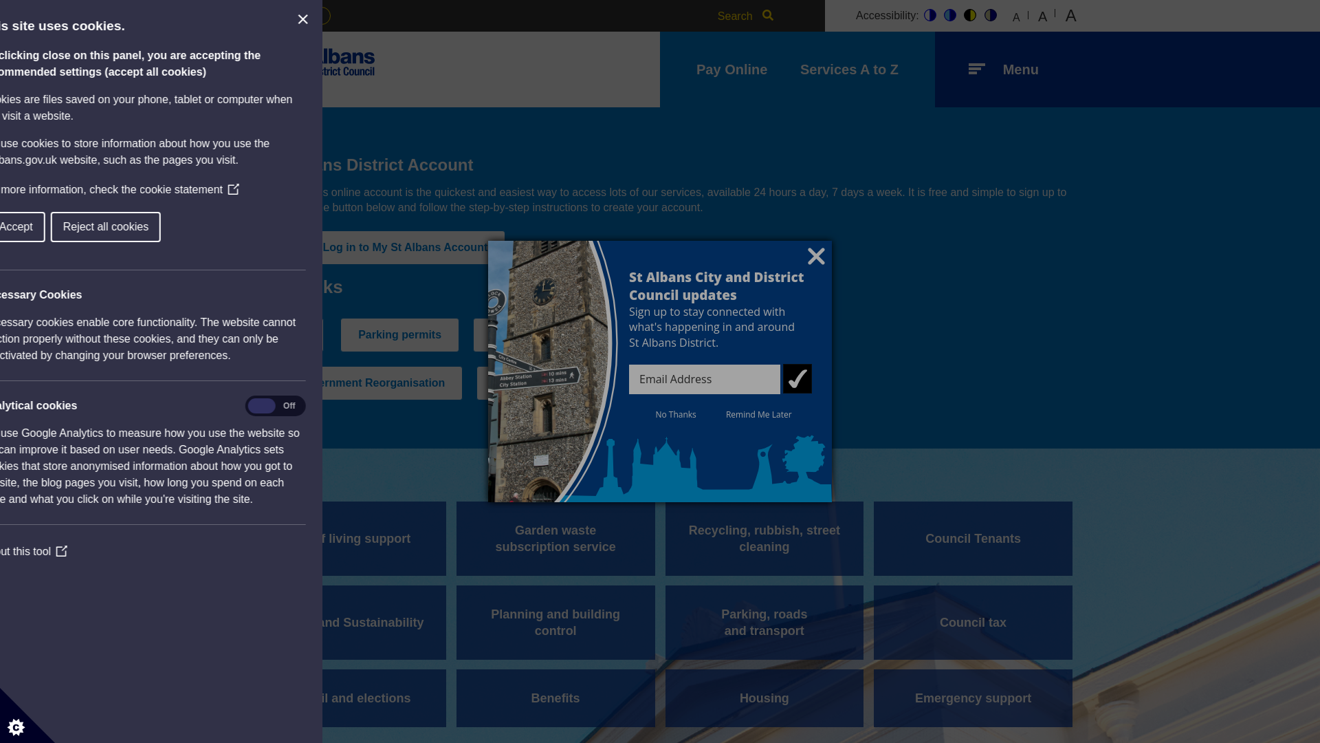 Website screenshot