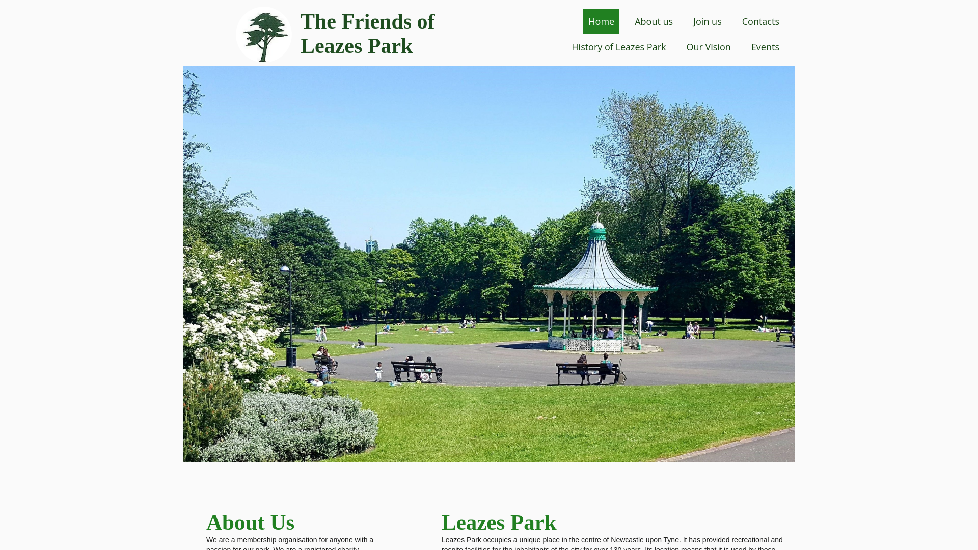 Website screenshot