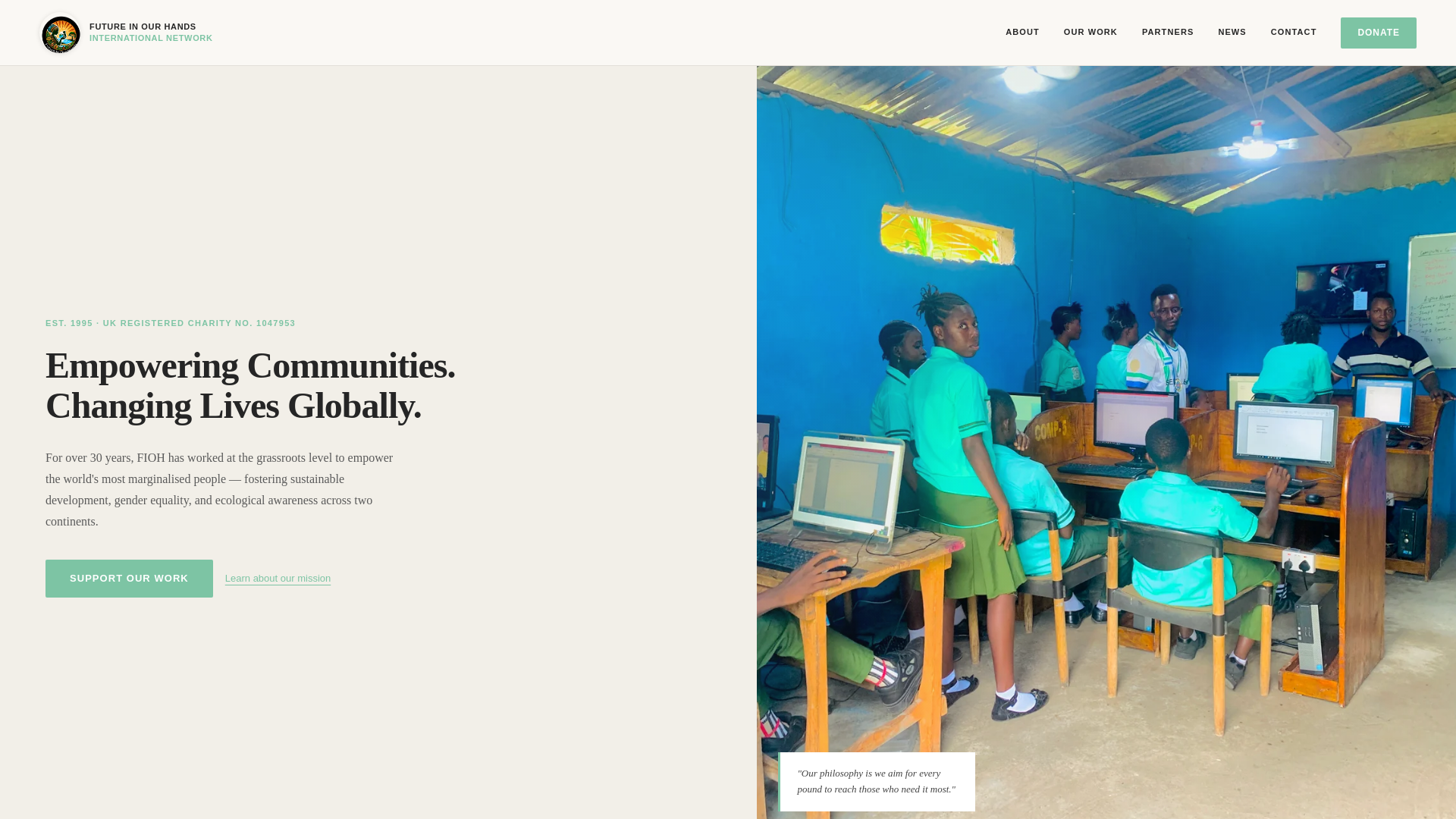 Website screenshot