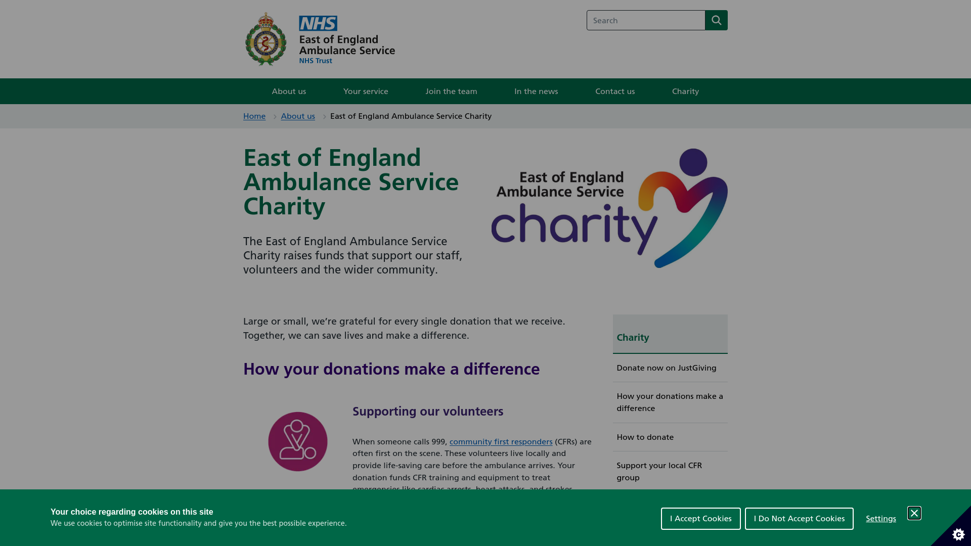 Website screenshot