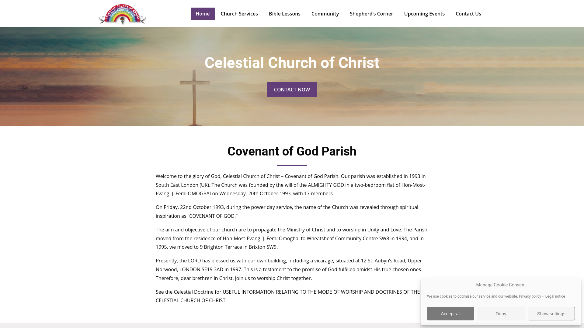 Website screenshot