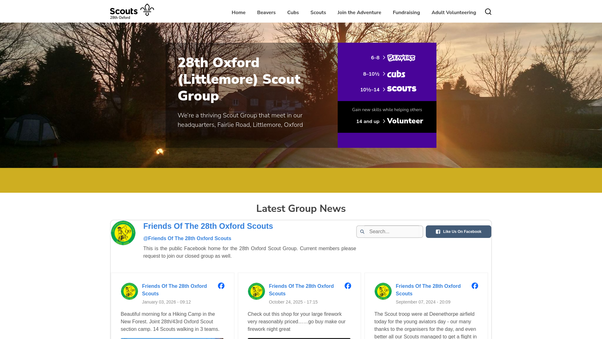 Website screenshot