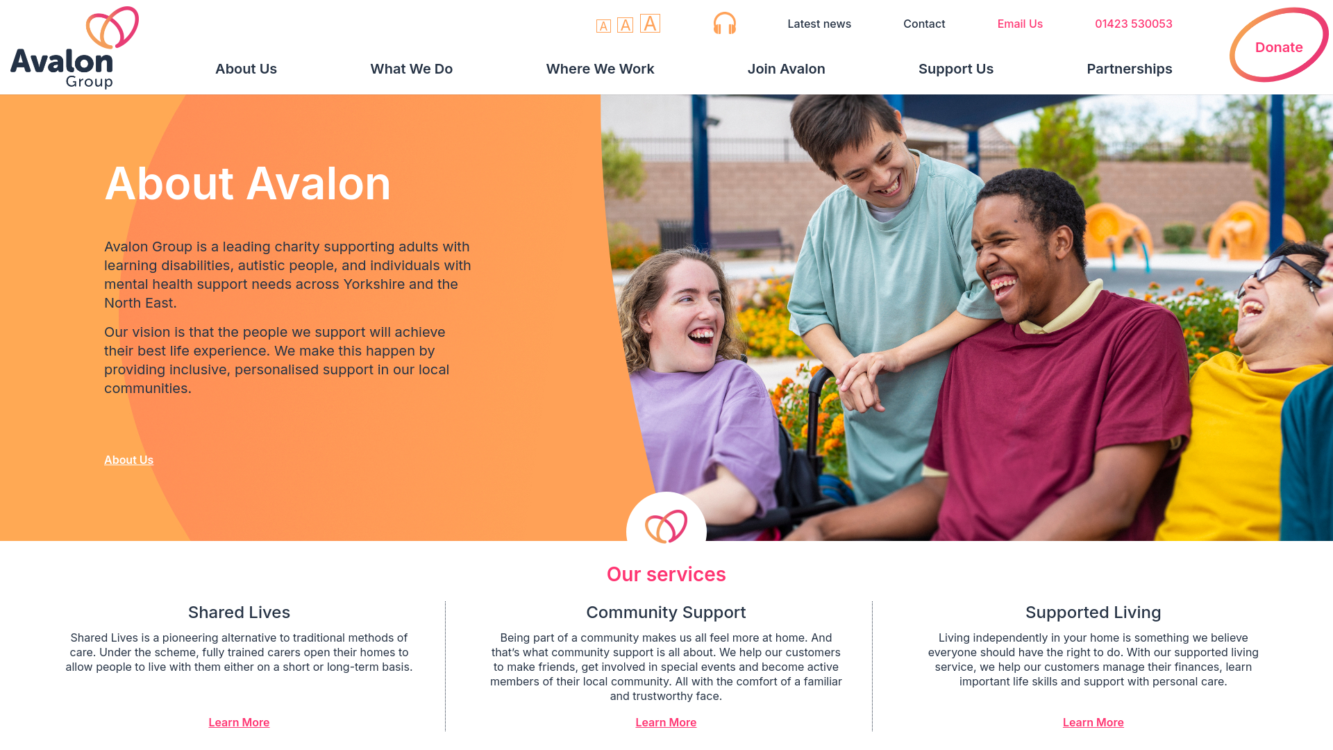 Website screenshot