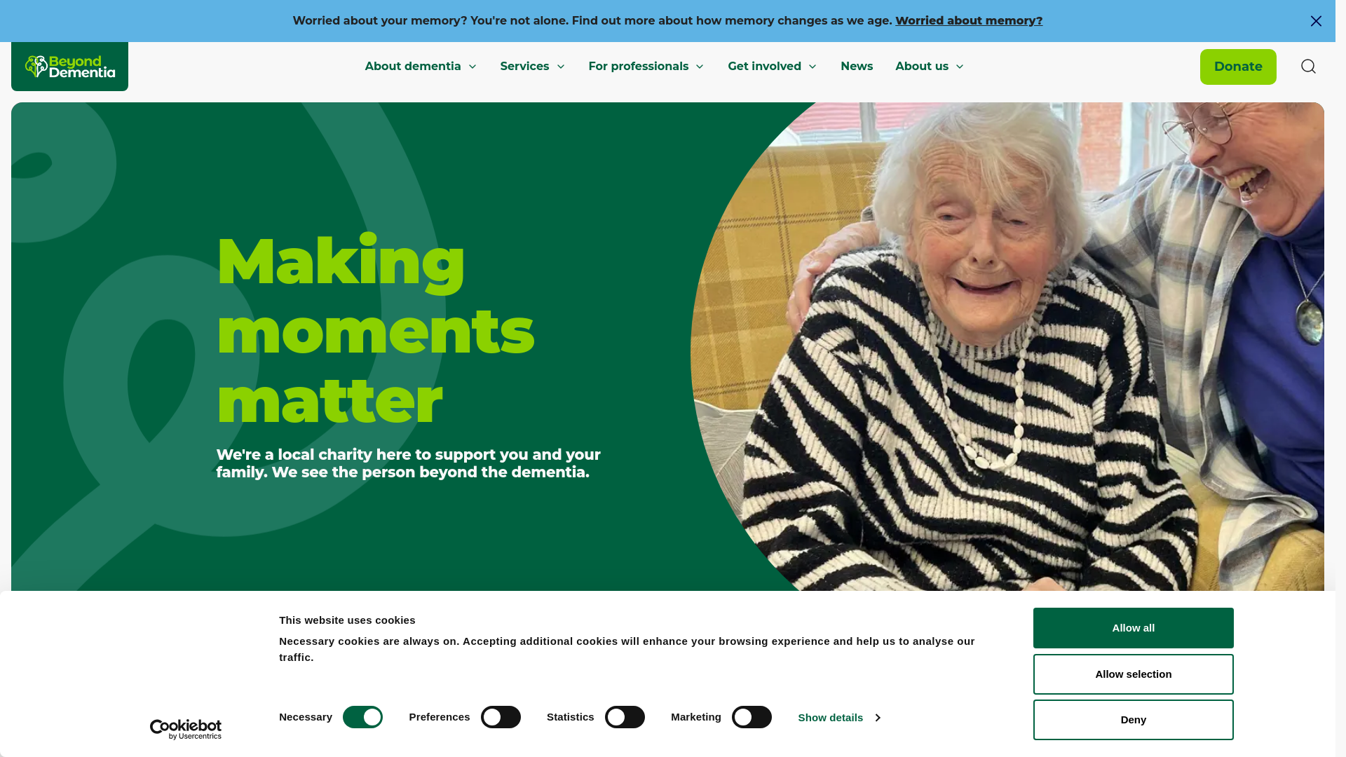 Website screenshot