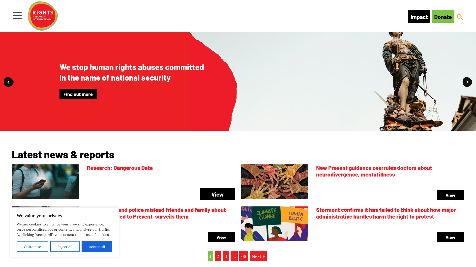 Website screenshot