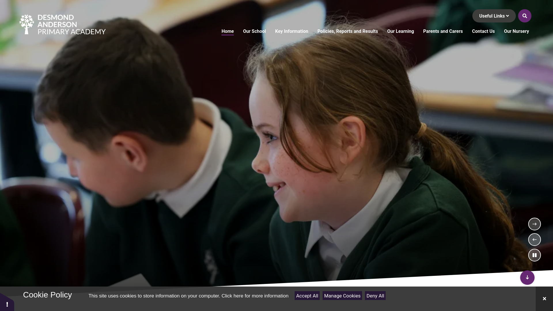 Website screenshot