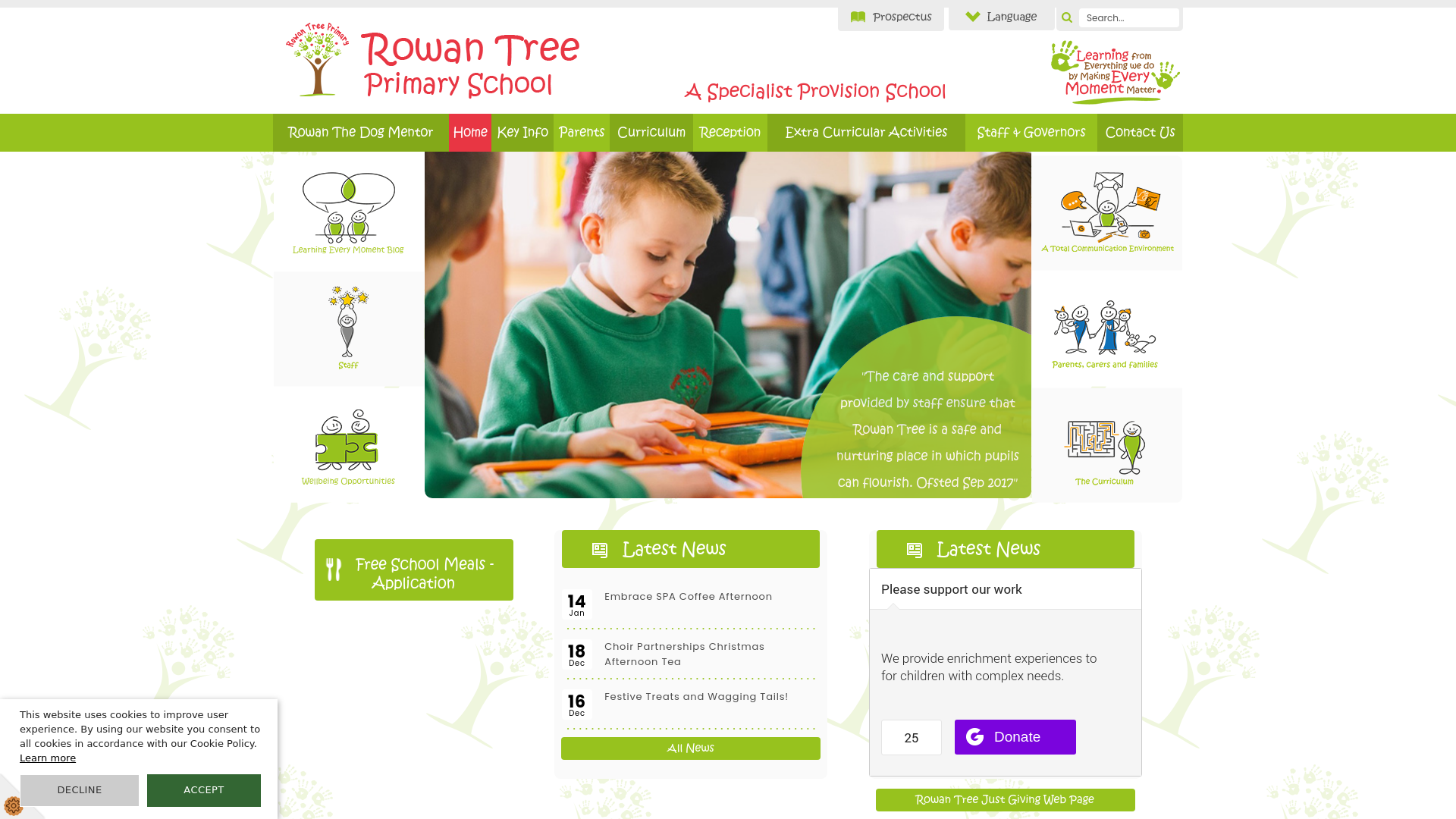 Website screenshot