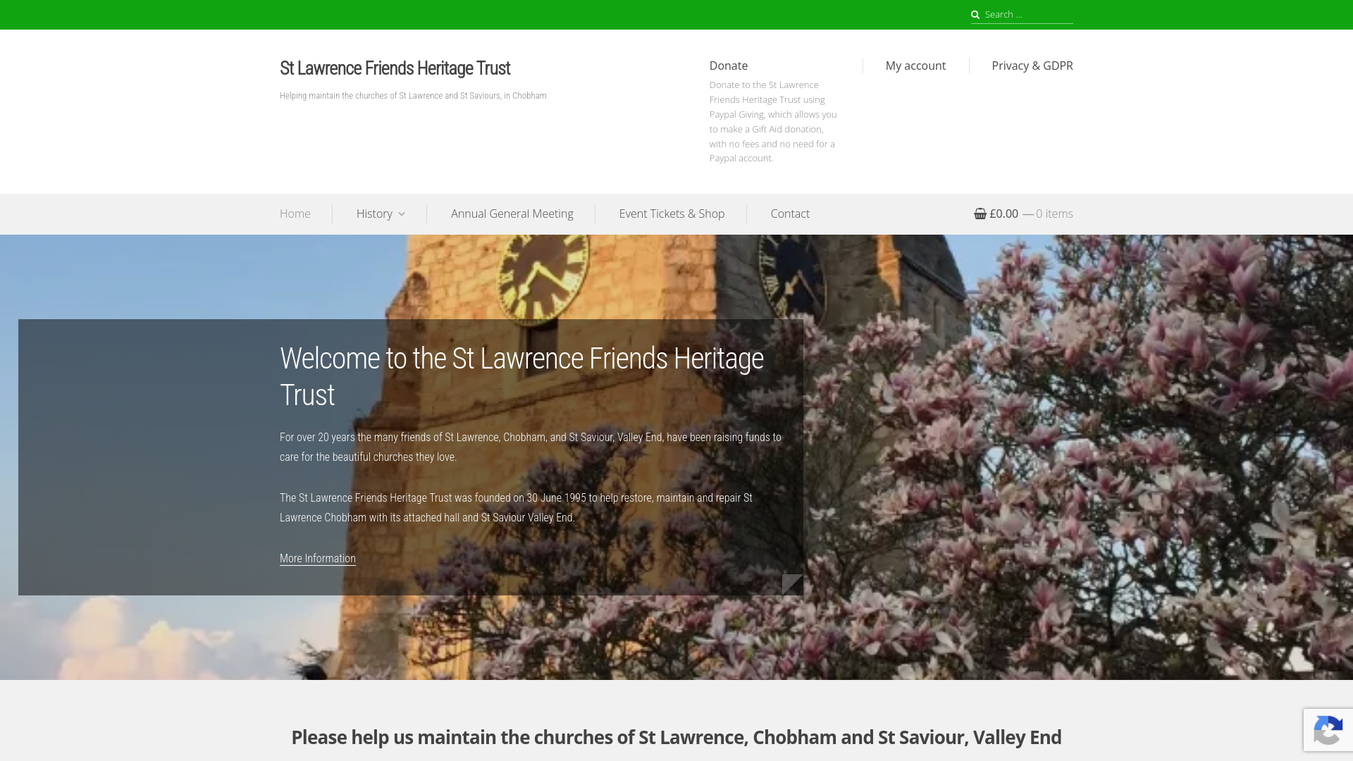 Website screenshot