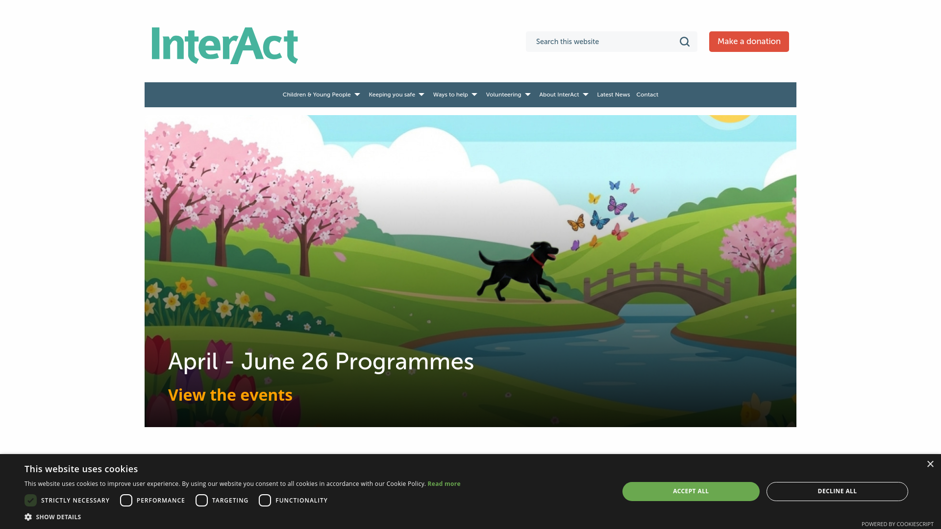 Website screenshot