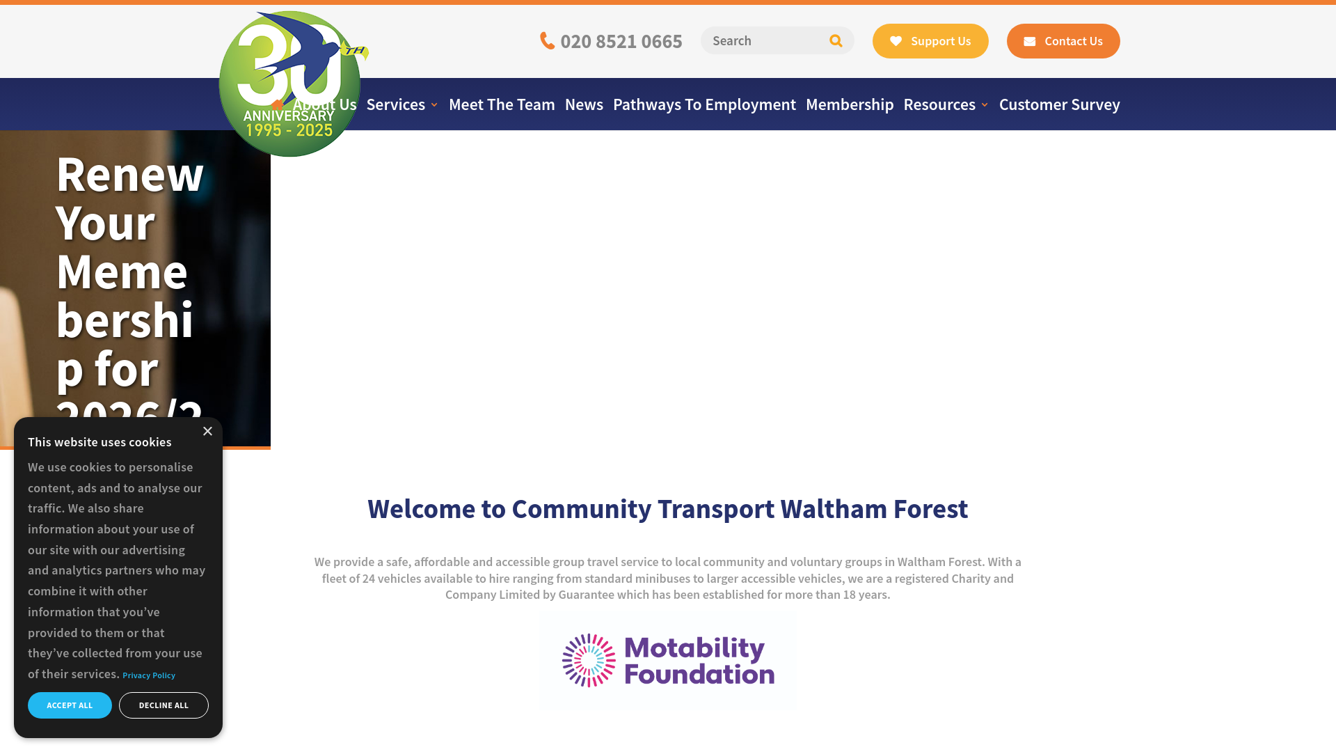 Website screenshot