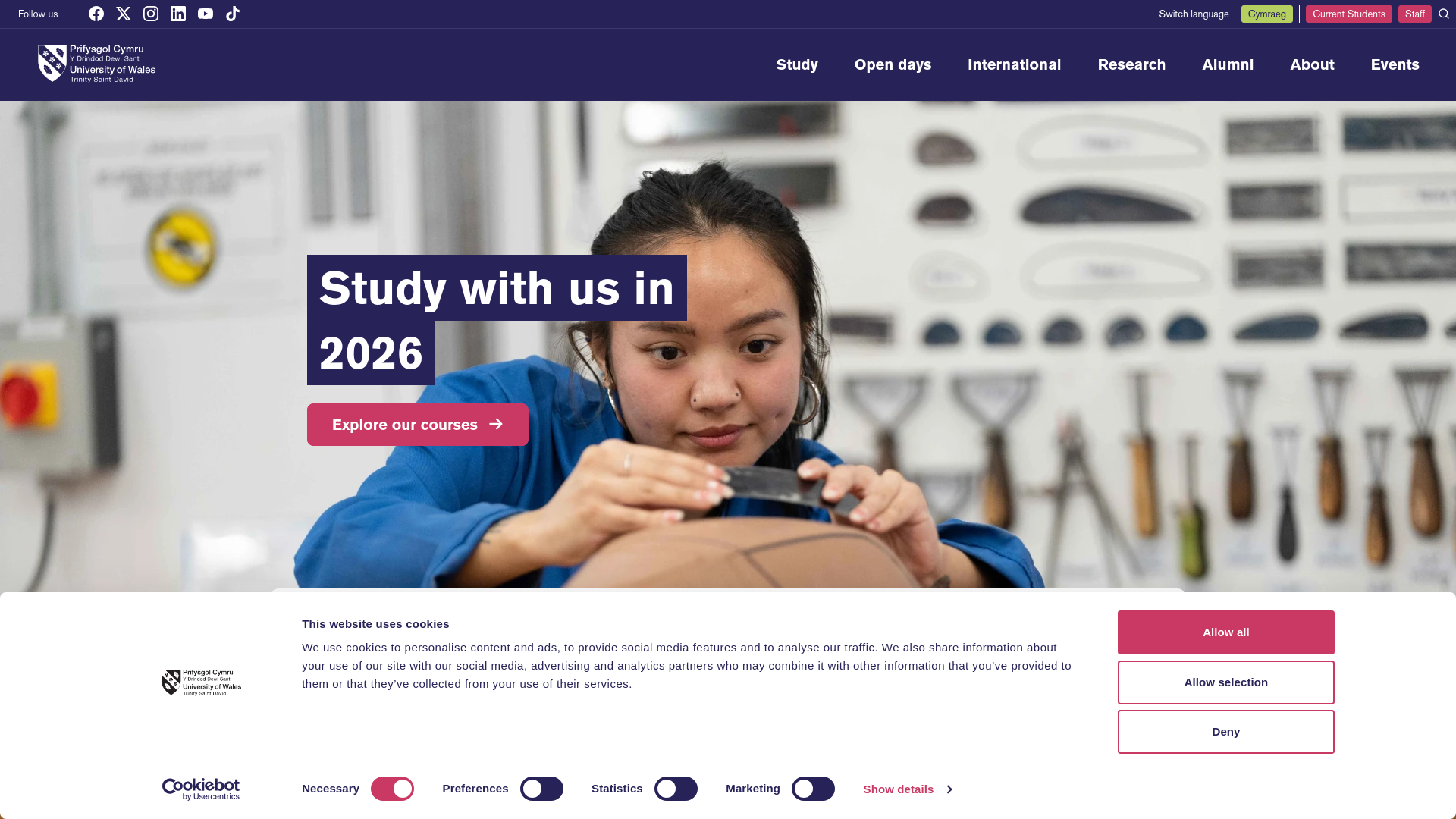 Website screenshot