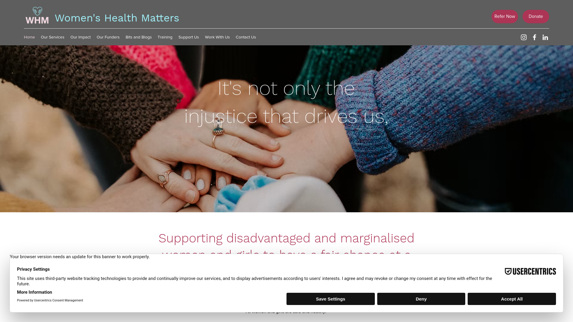 Website screenshot