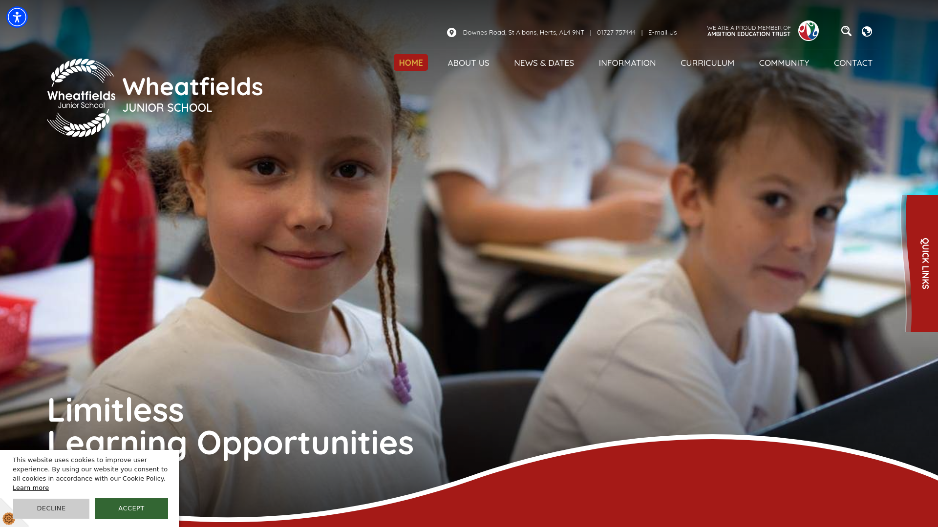 Website screenshot