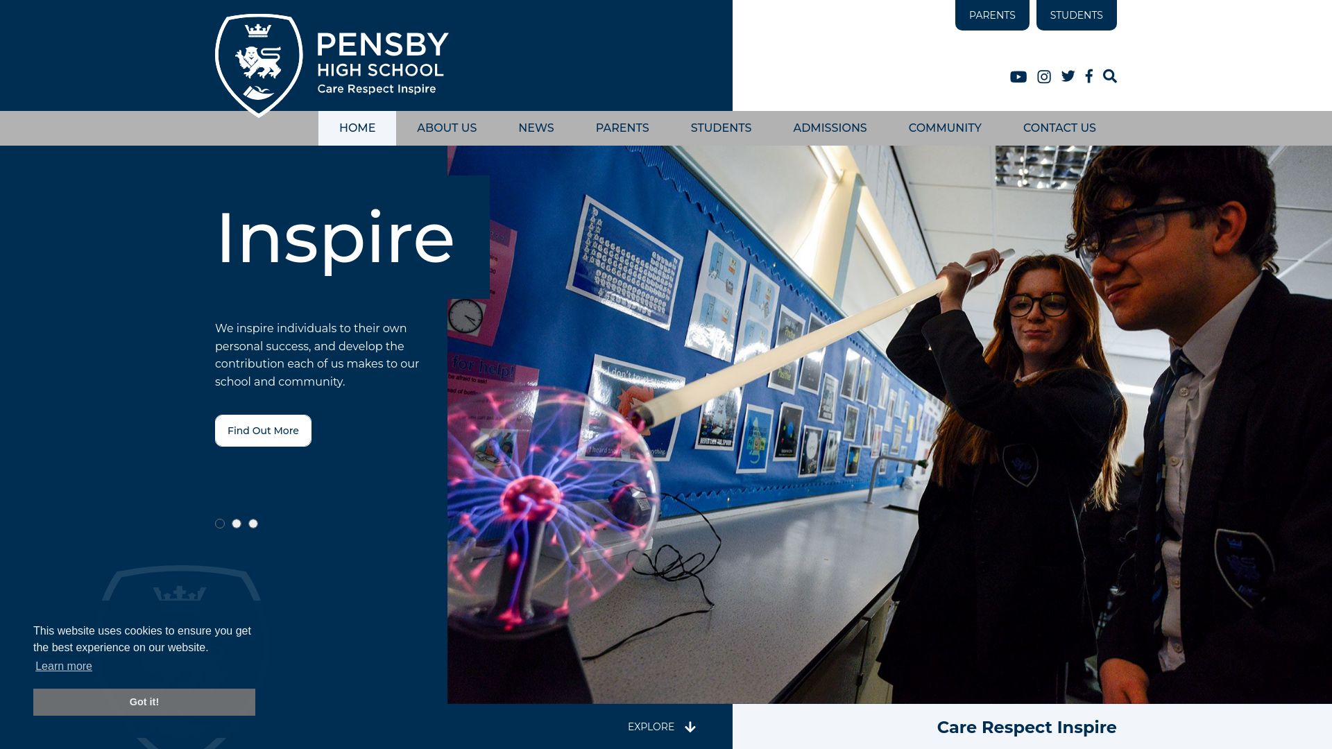 Website screenshot