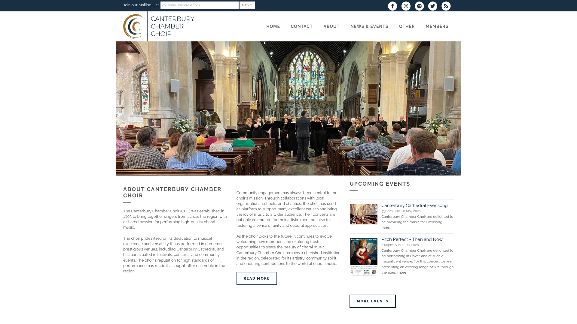 Website screenshot