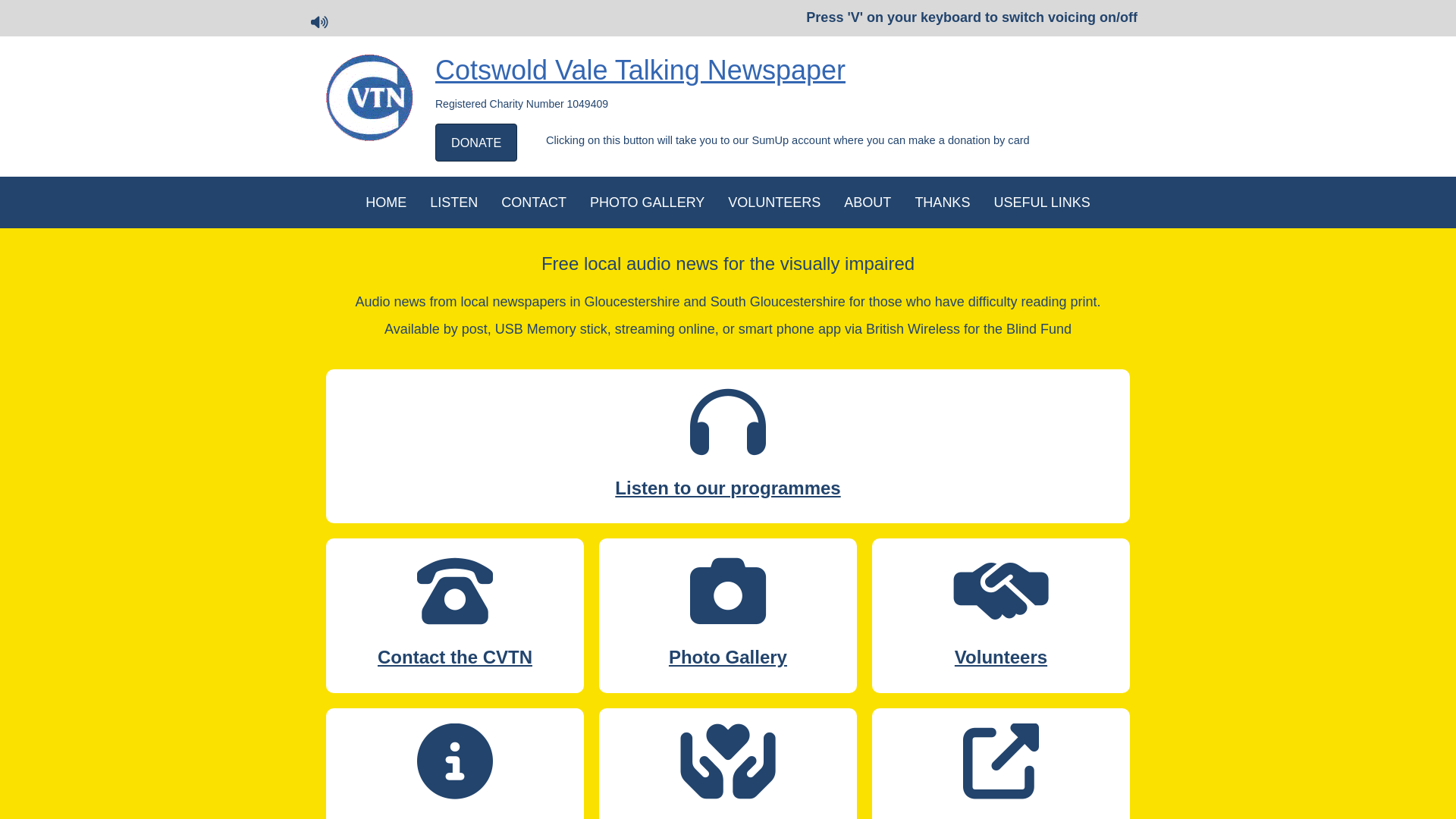 Website screenshot