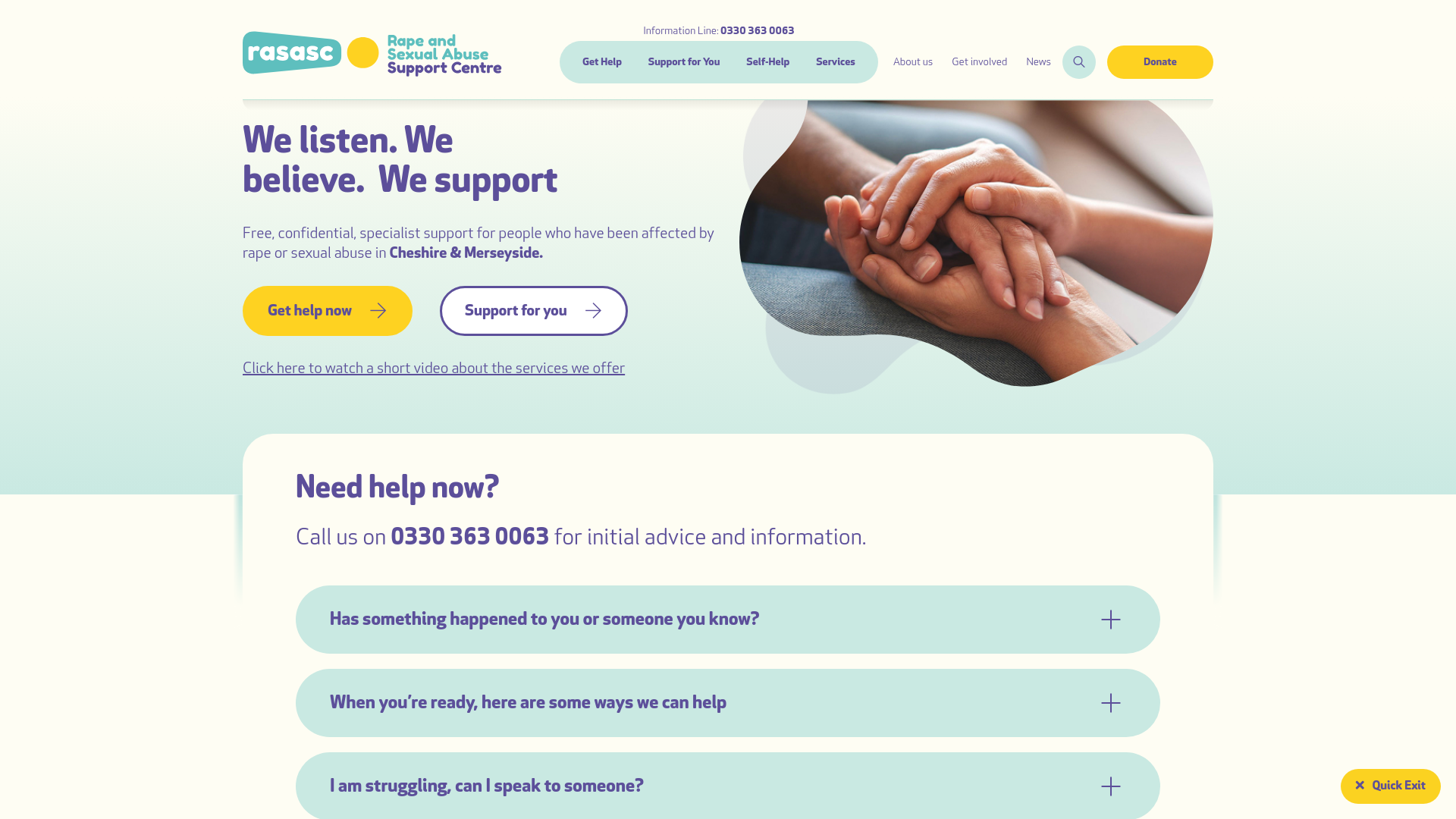Website screenshot