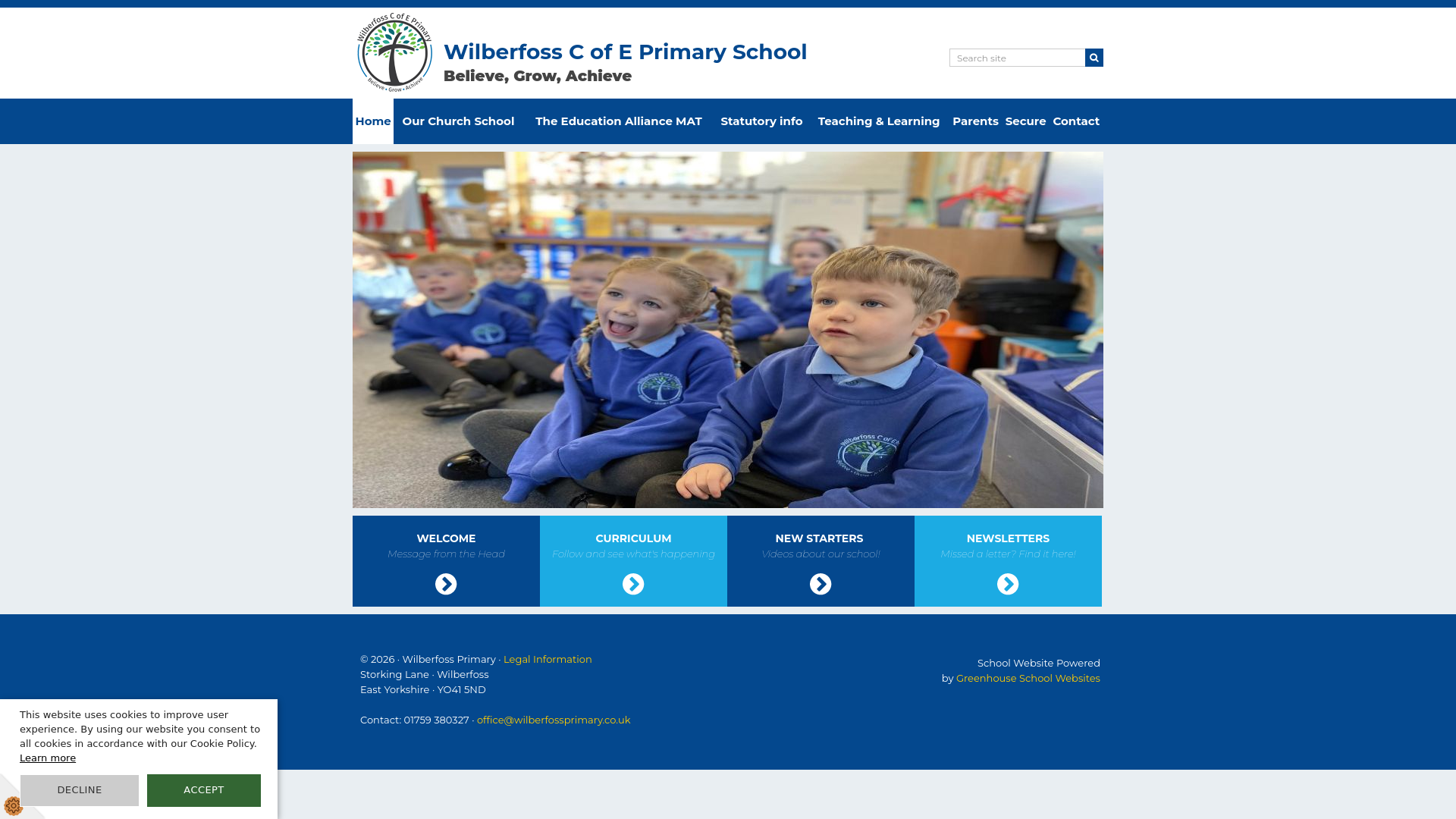Website screenshot