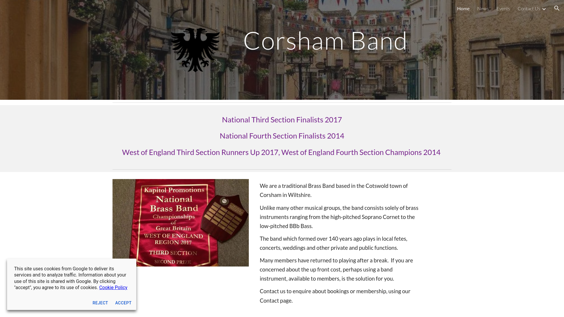 Website screenshot
