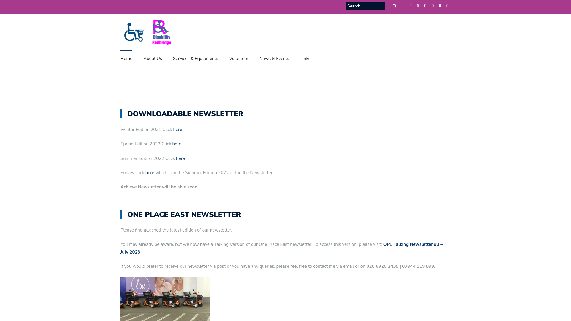 Website screenshot
