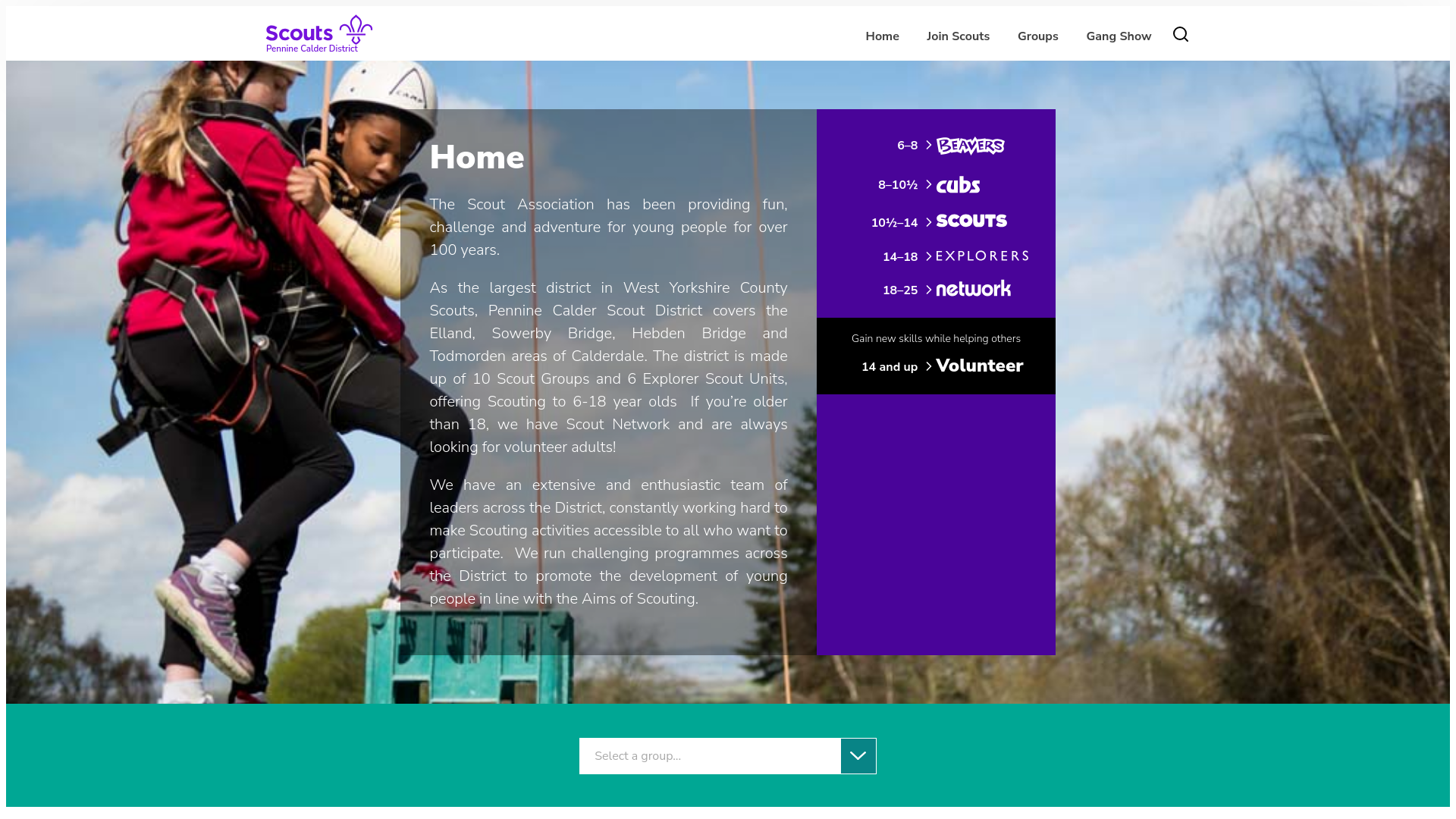 Website screenshot