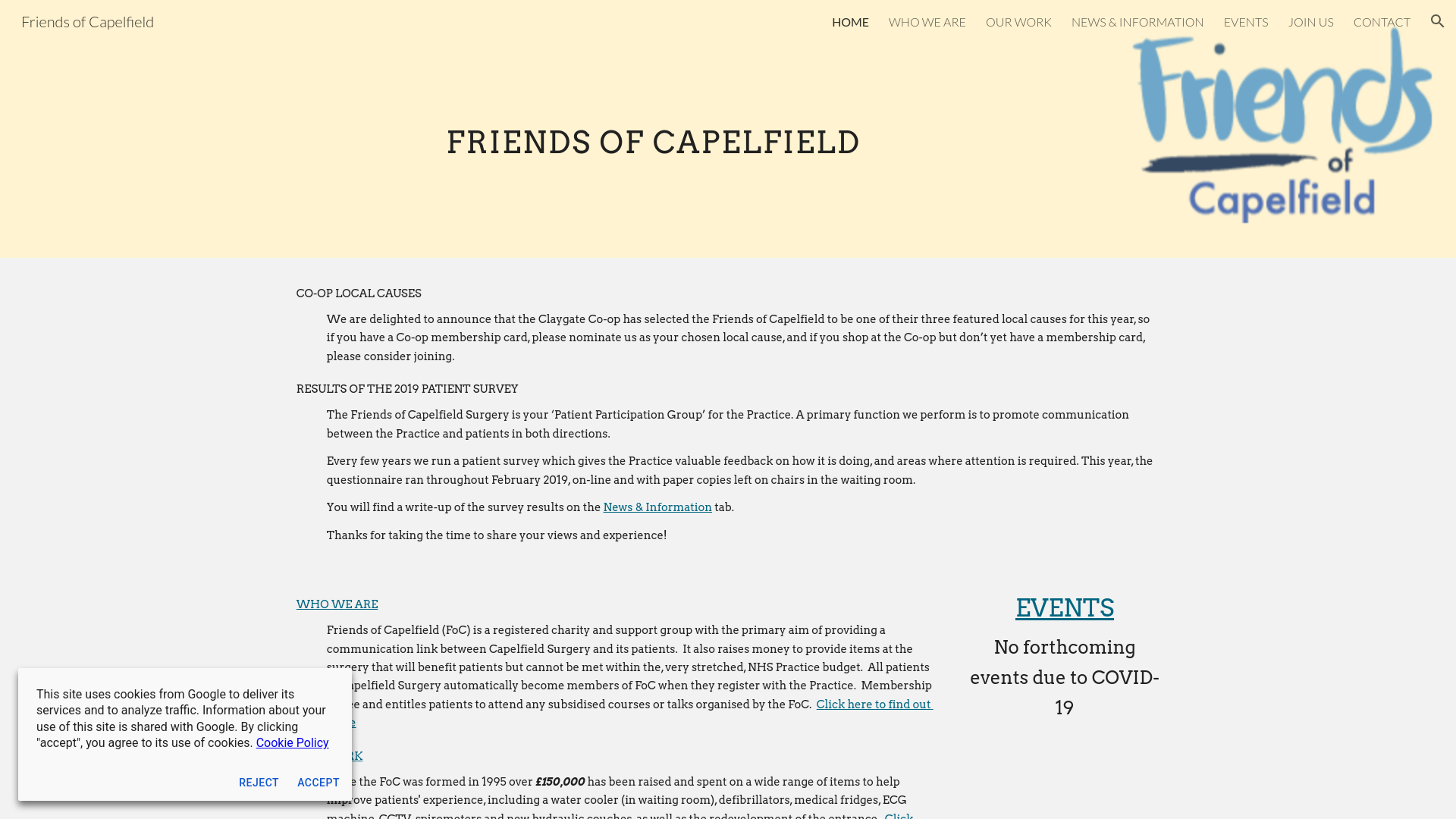 Website screenshot