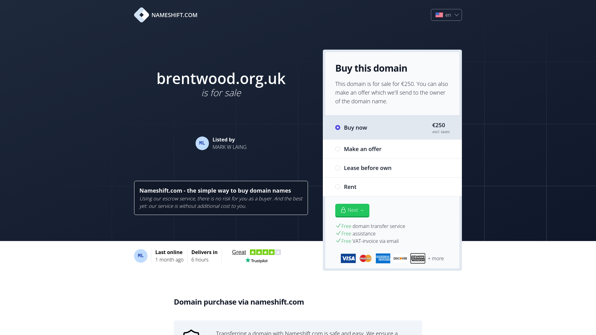 Website screenshot
