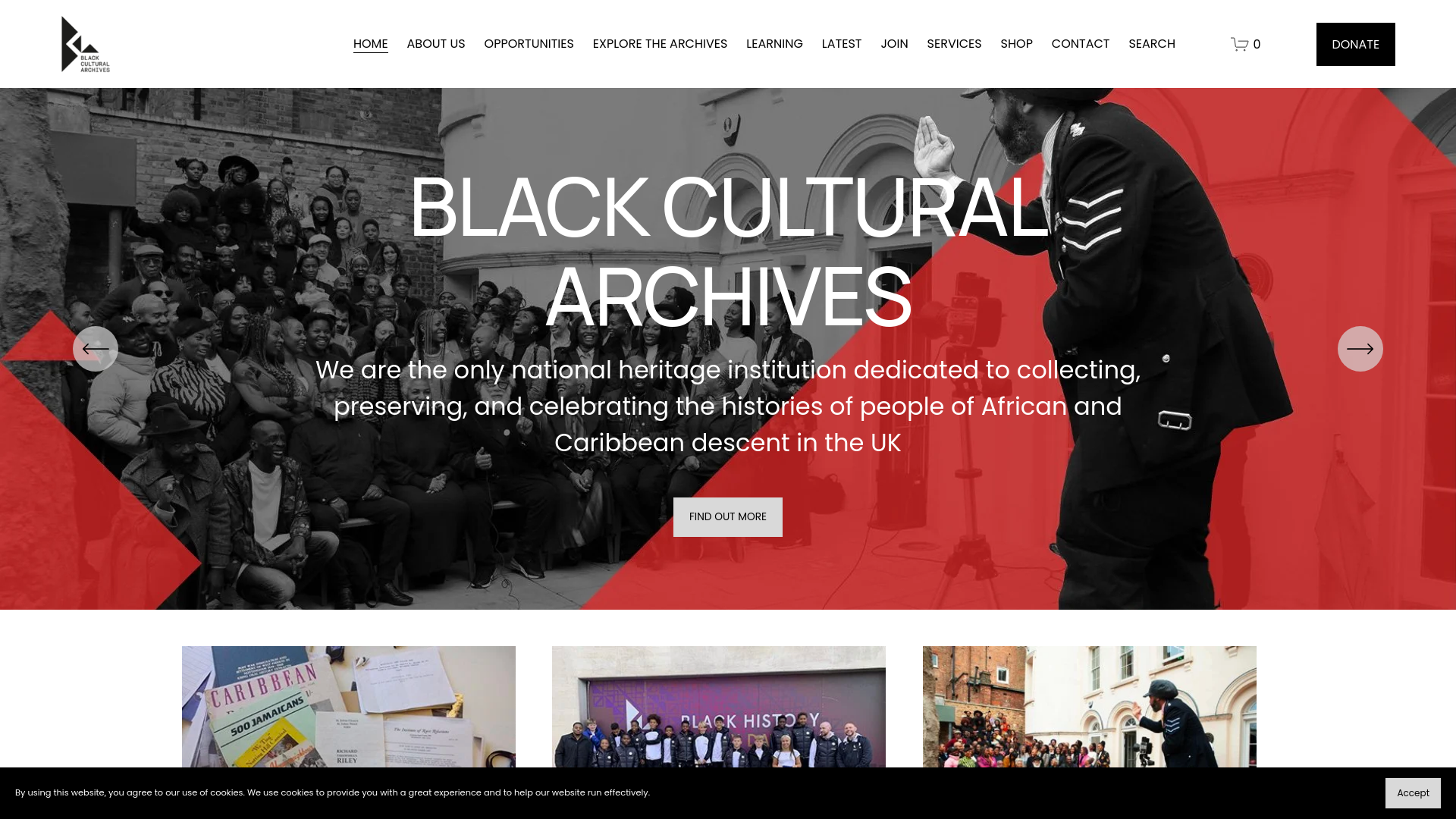 Website screenshot