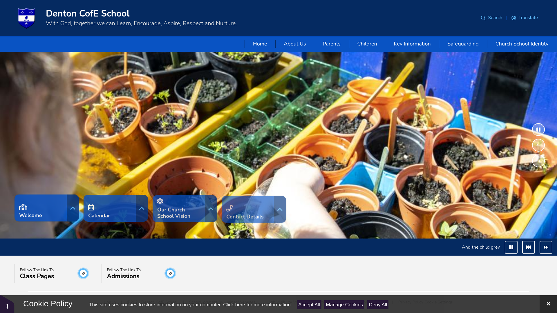 Website screenshot
