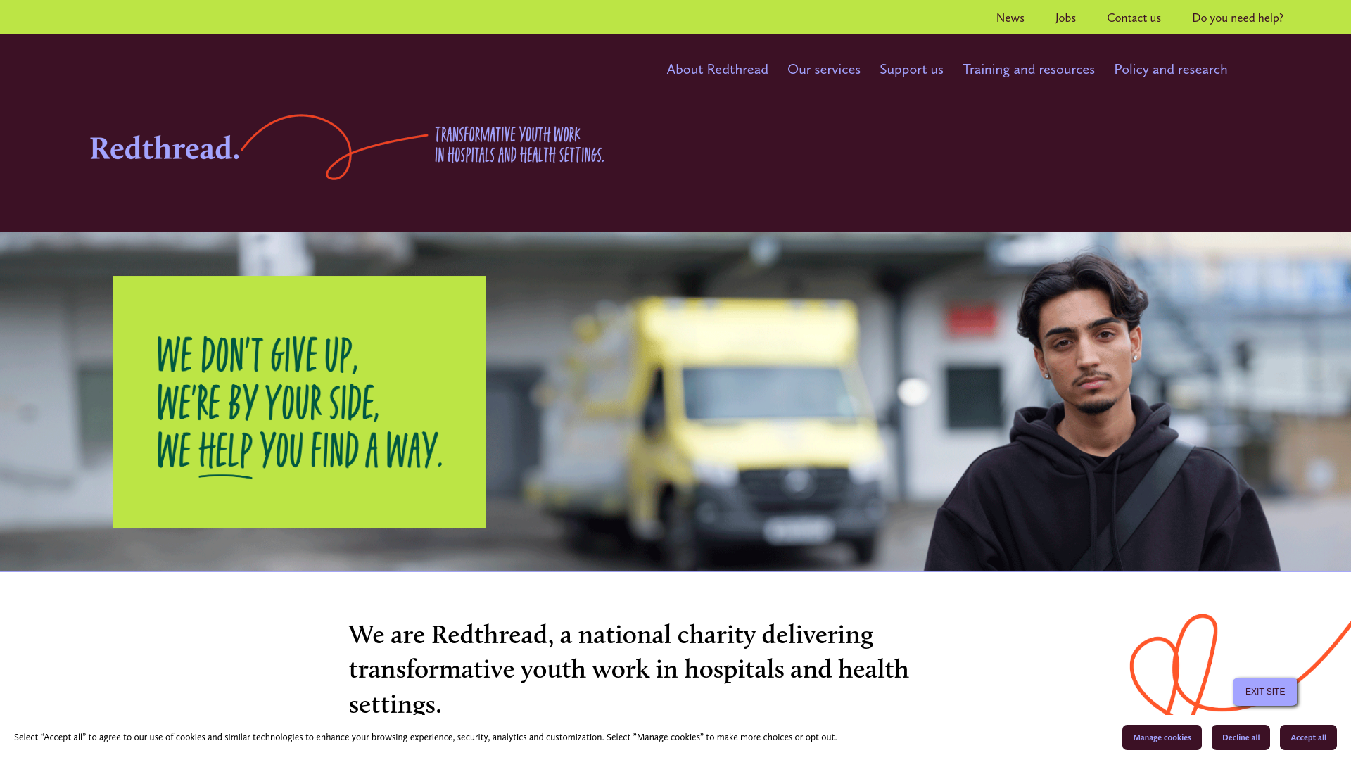 Website screenshot