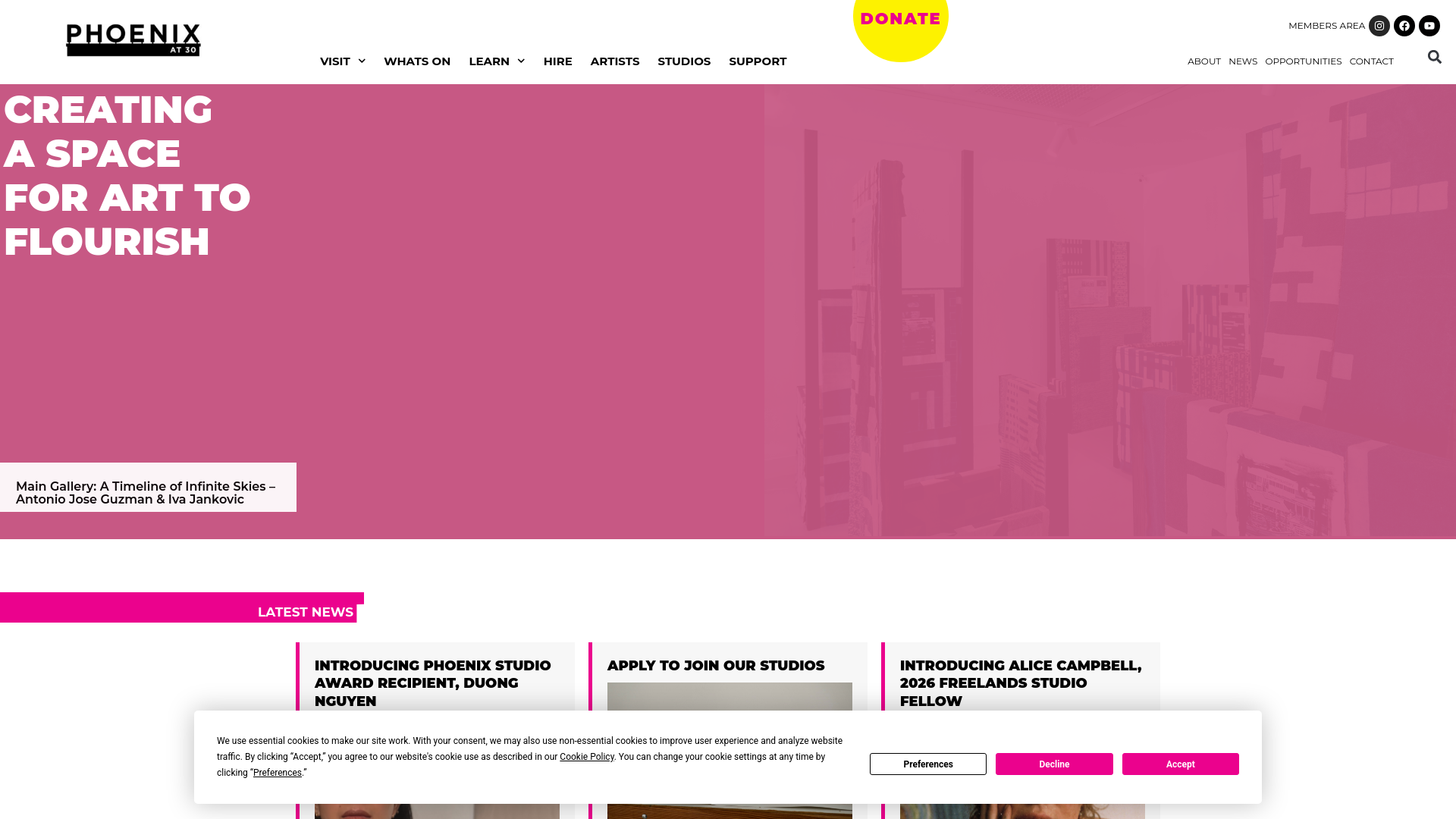 Website screenshot