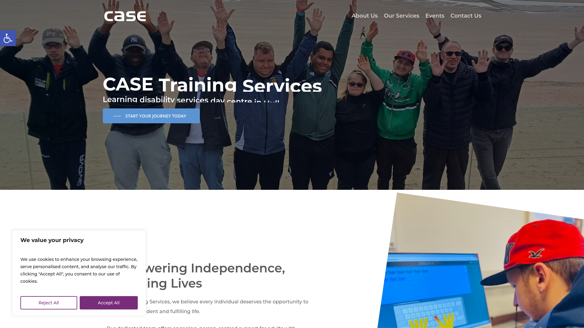 Website screenshot