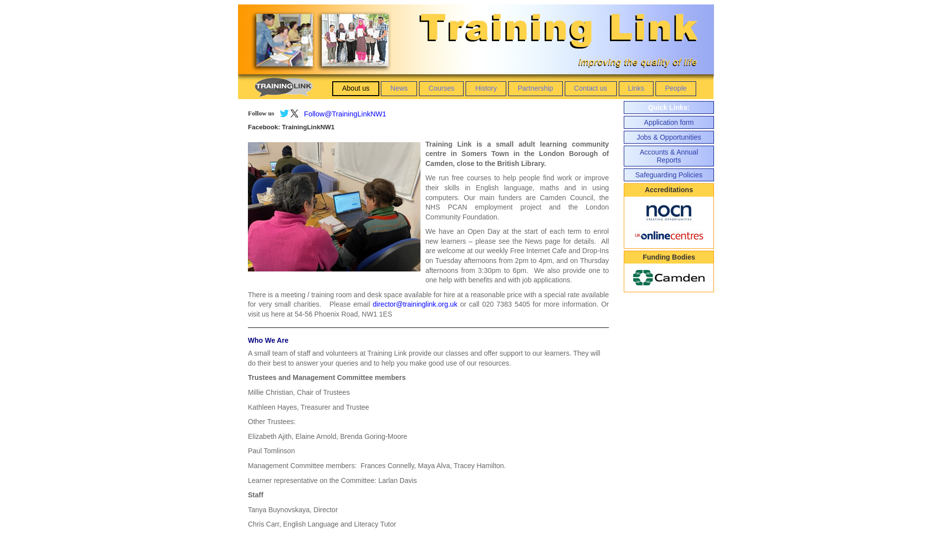 Website screenshot