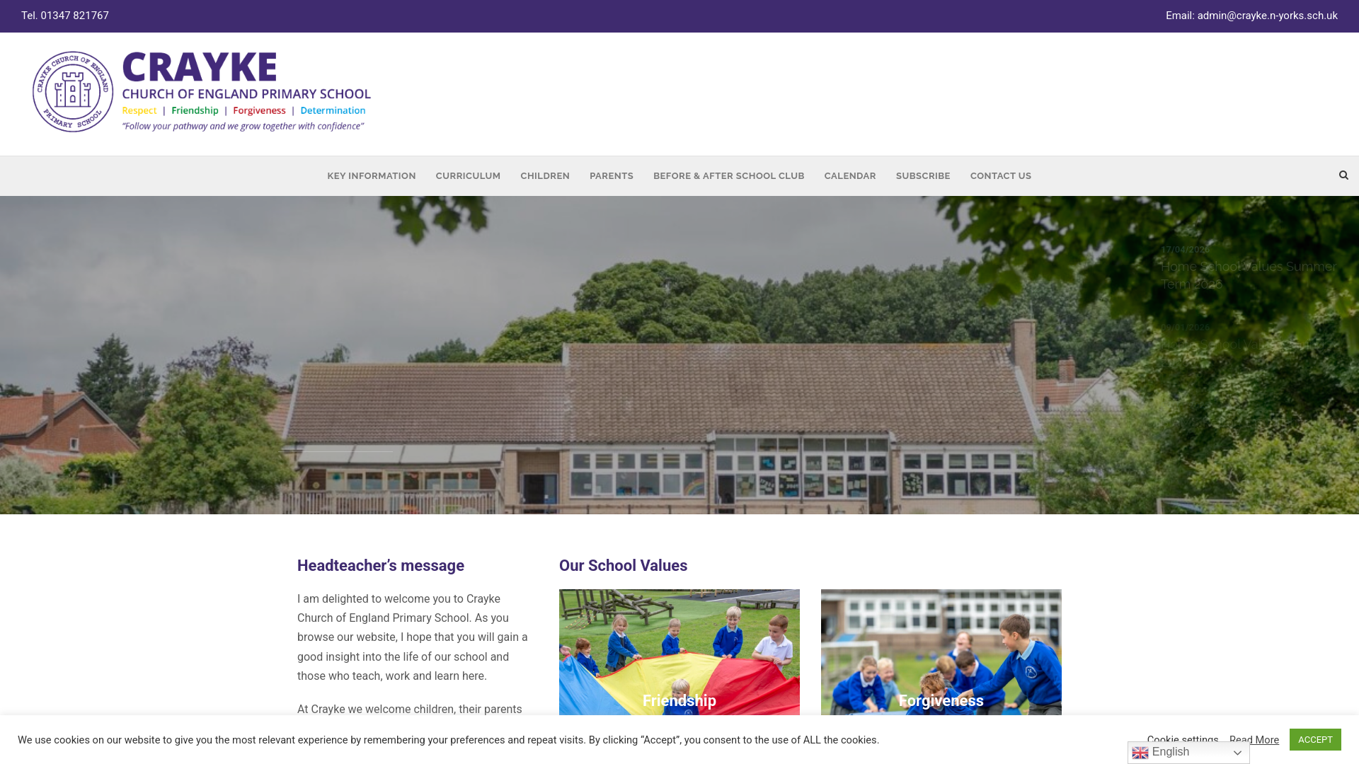 Website screenshot