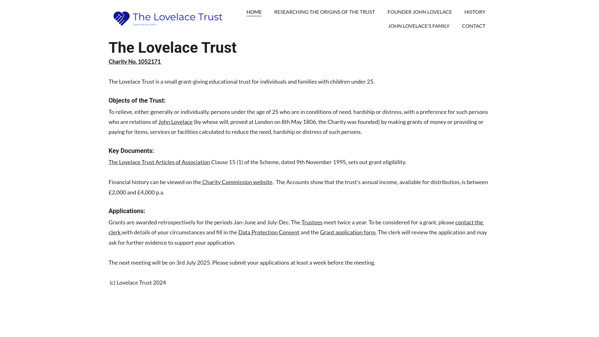 Website screenshot