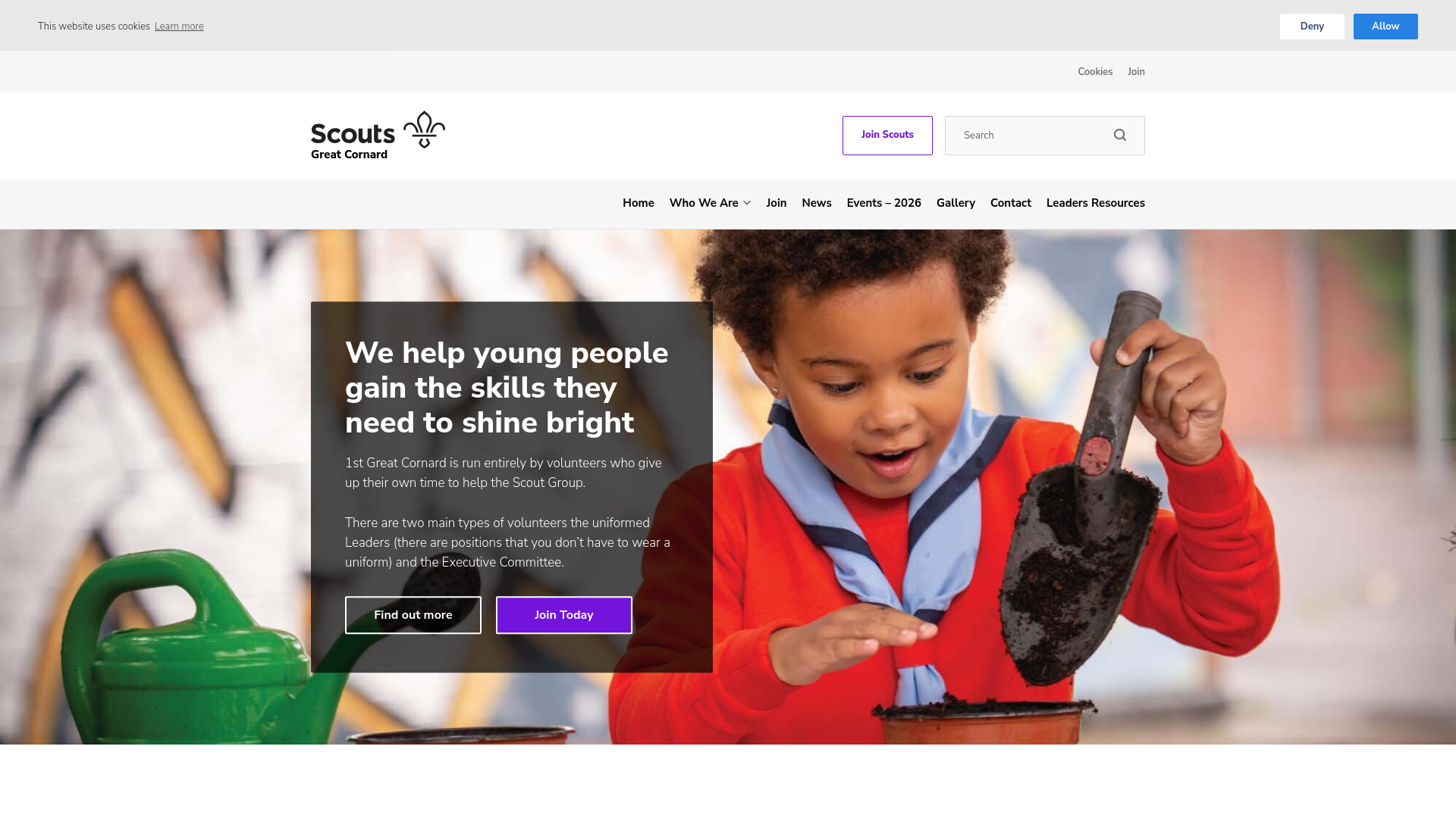 Website screenshot